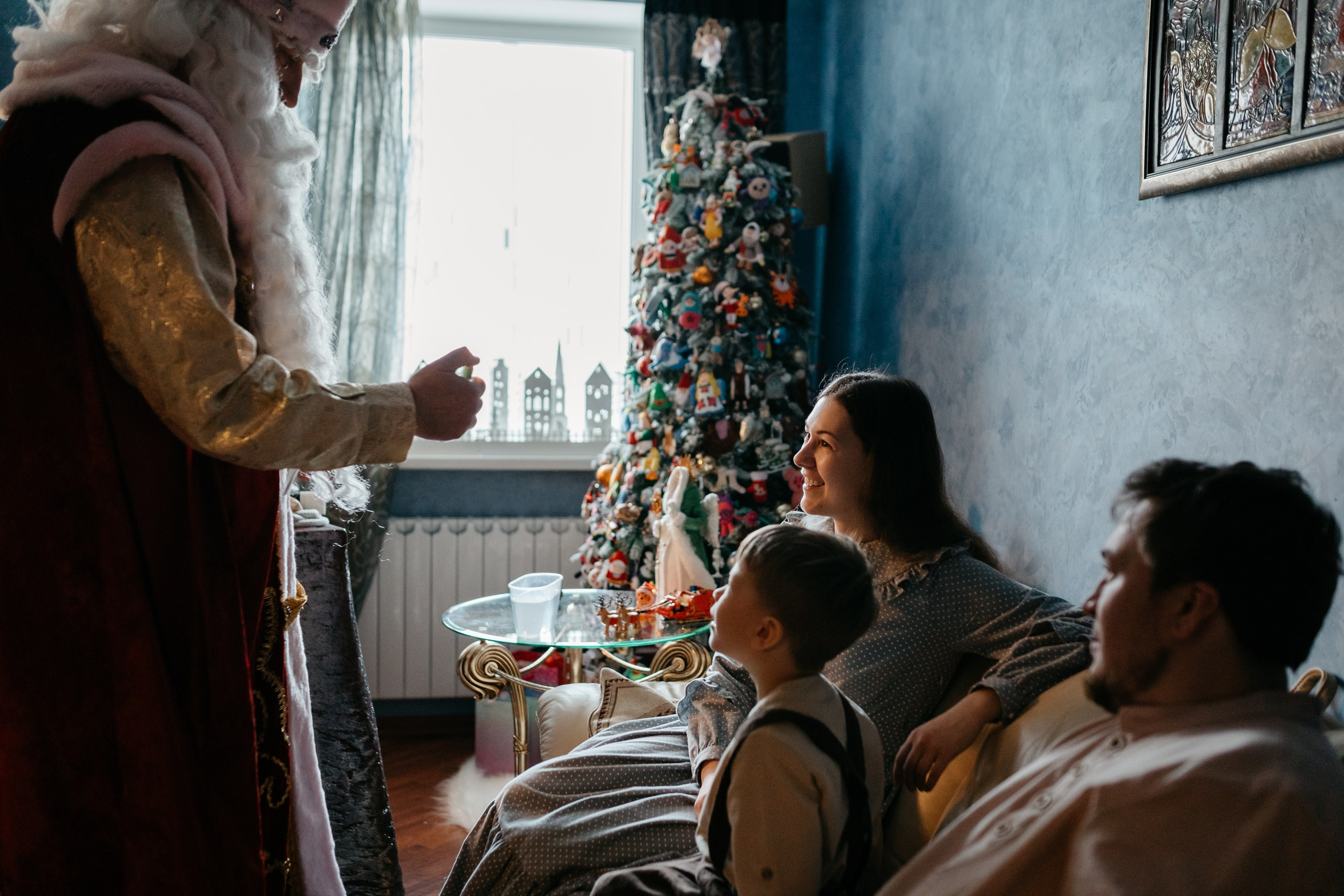 Новогодняя фотосессия дома Москва. Семейный фотограф Маша Тимофеева | Москва