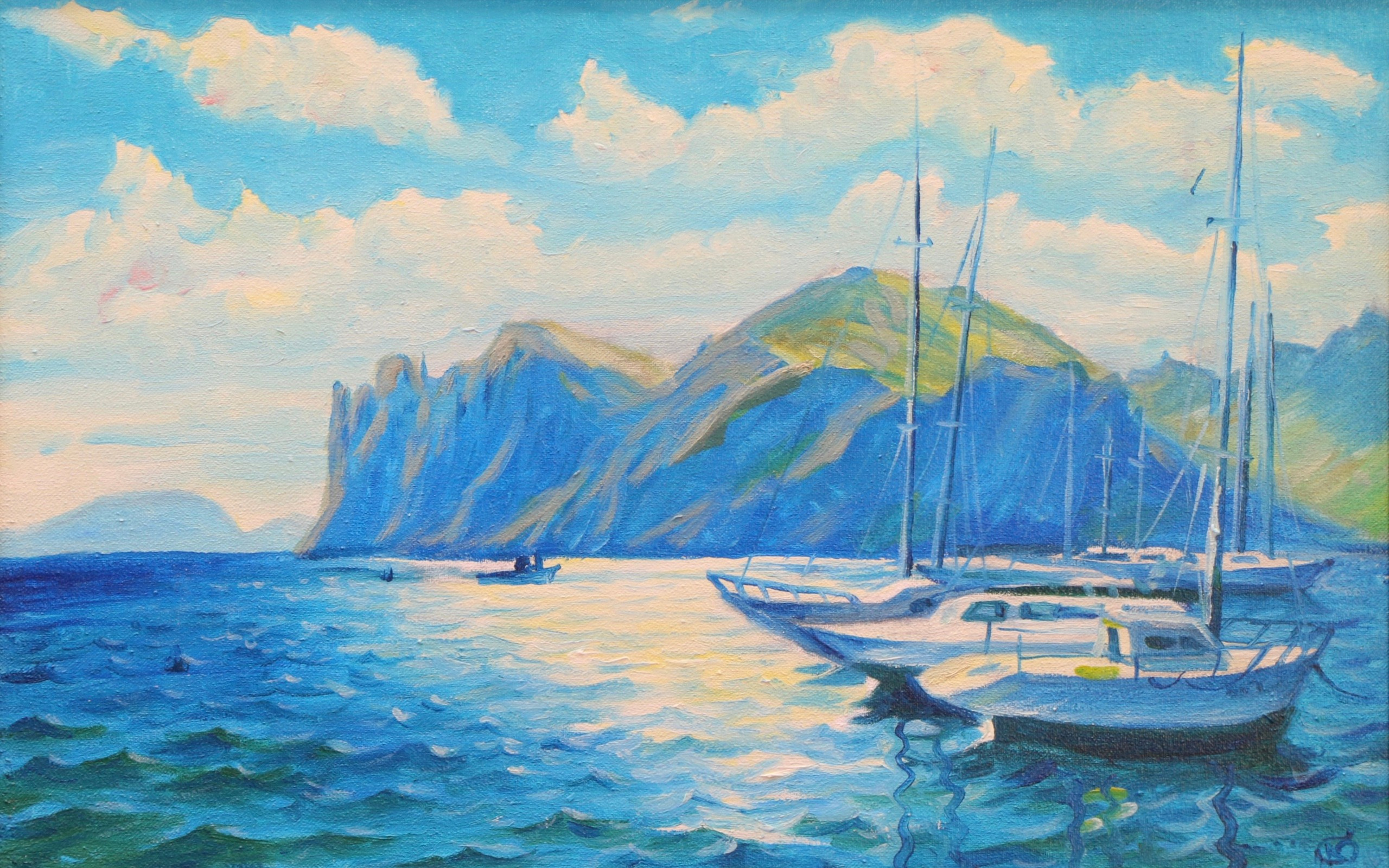 Морские пейзажи. Продажа картин маслом на холсте в г. Ялта