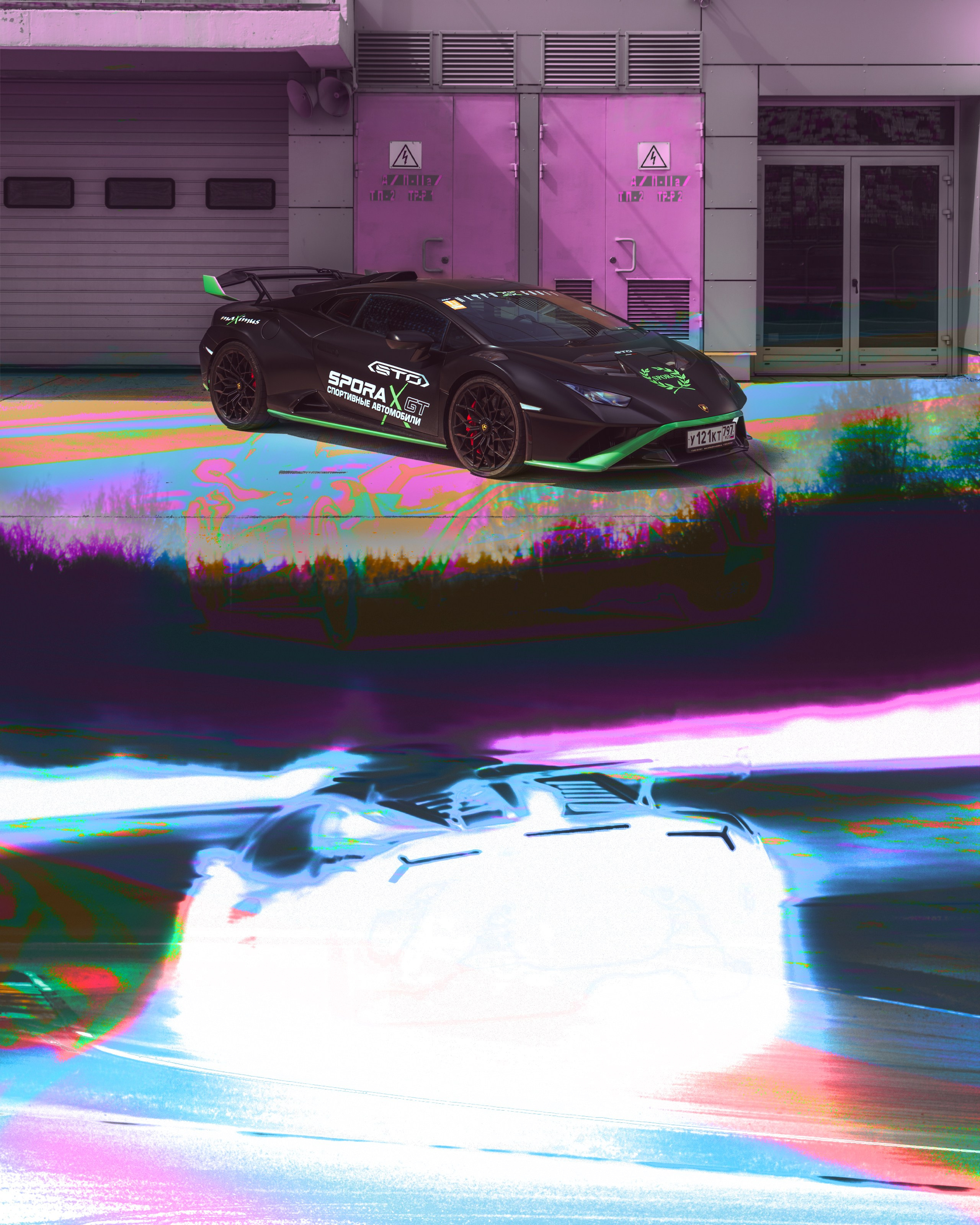 Lambva (Lamborghini Huracan STO). Автомобильный и коммерческий фотограф Москва