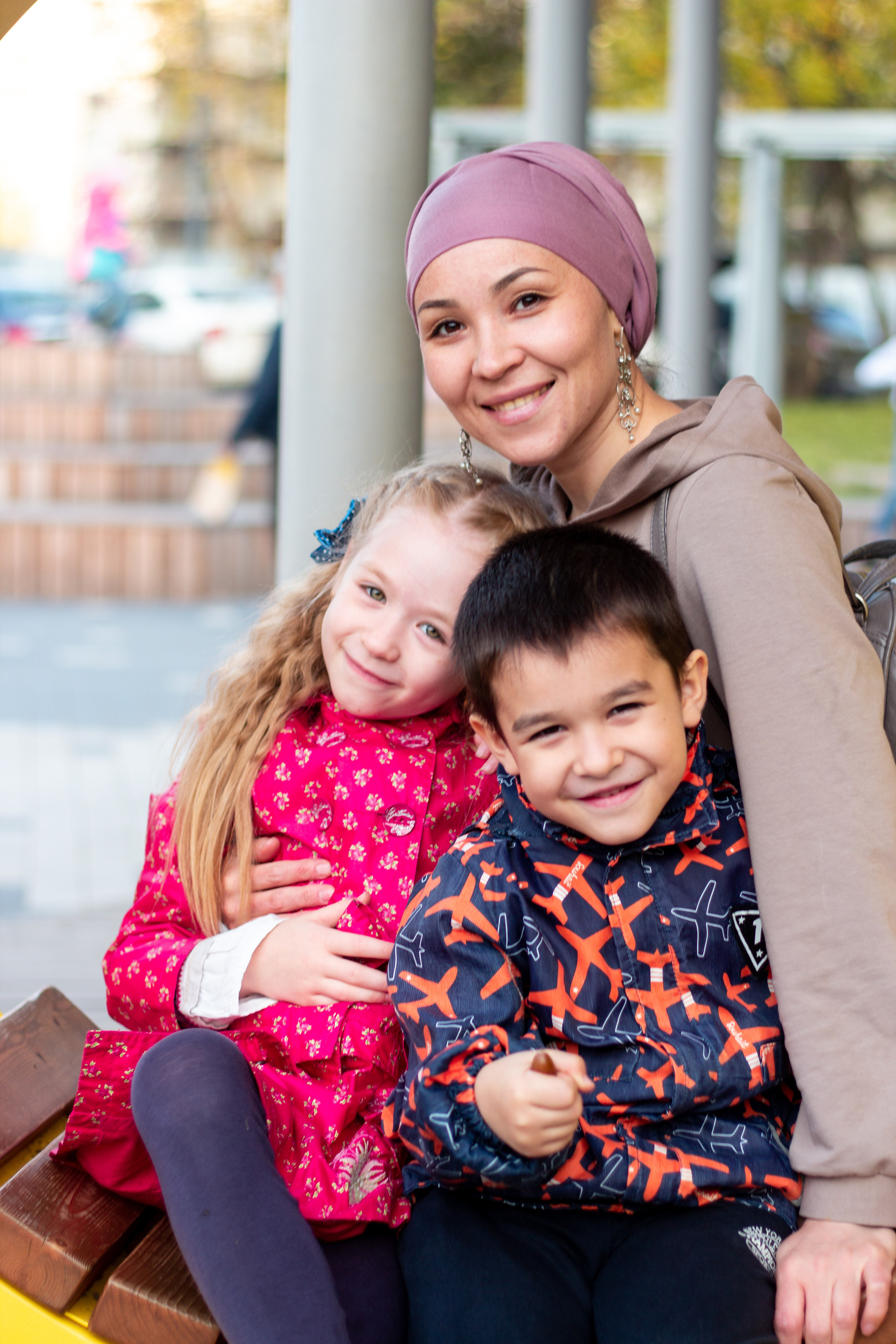 Нурия с семьей. Фотограф Сарбиназ Мустафина в Казани
