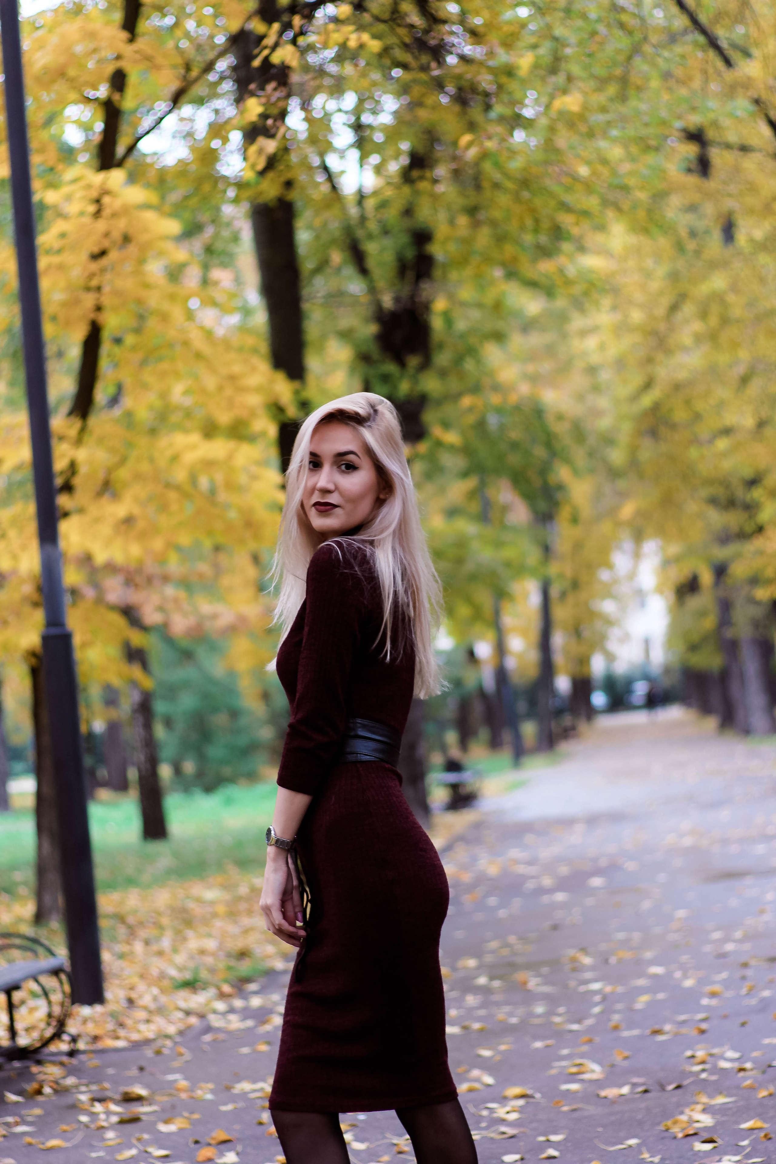 Зухра в осеннем парке. Фотограф Сарбиназ Мустафина в Казани