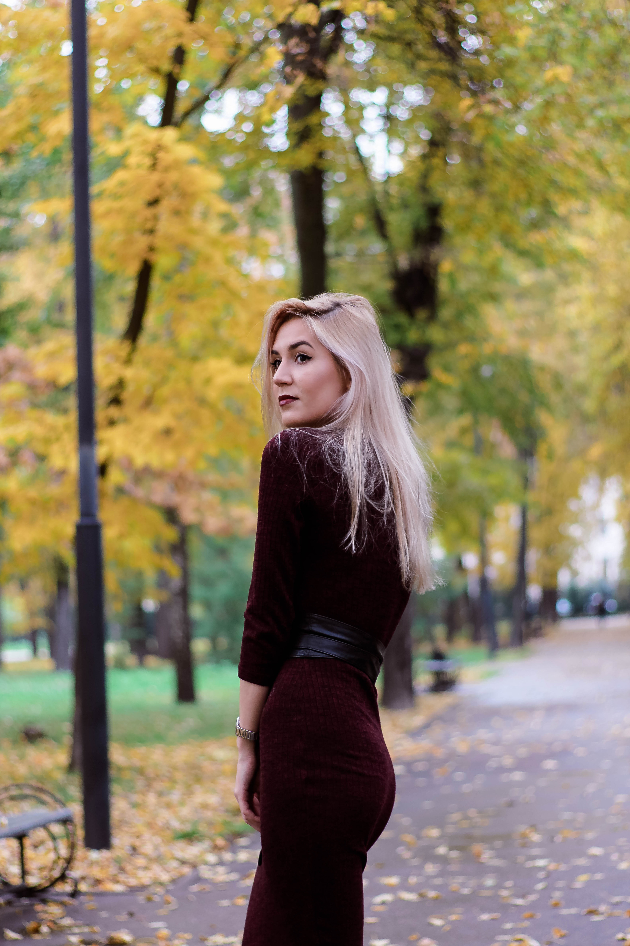 Зухра в осеннем парке. Фотограф Сарбиназ Мустафина в Казани