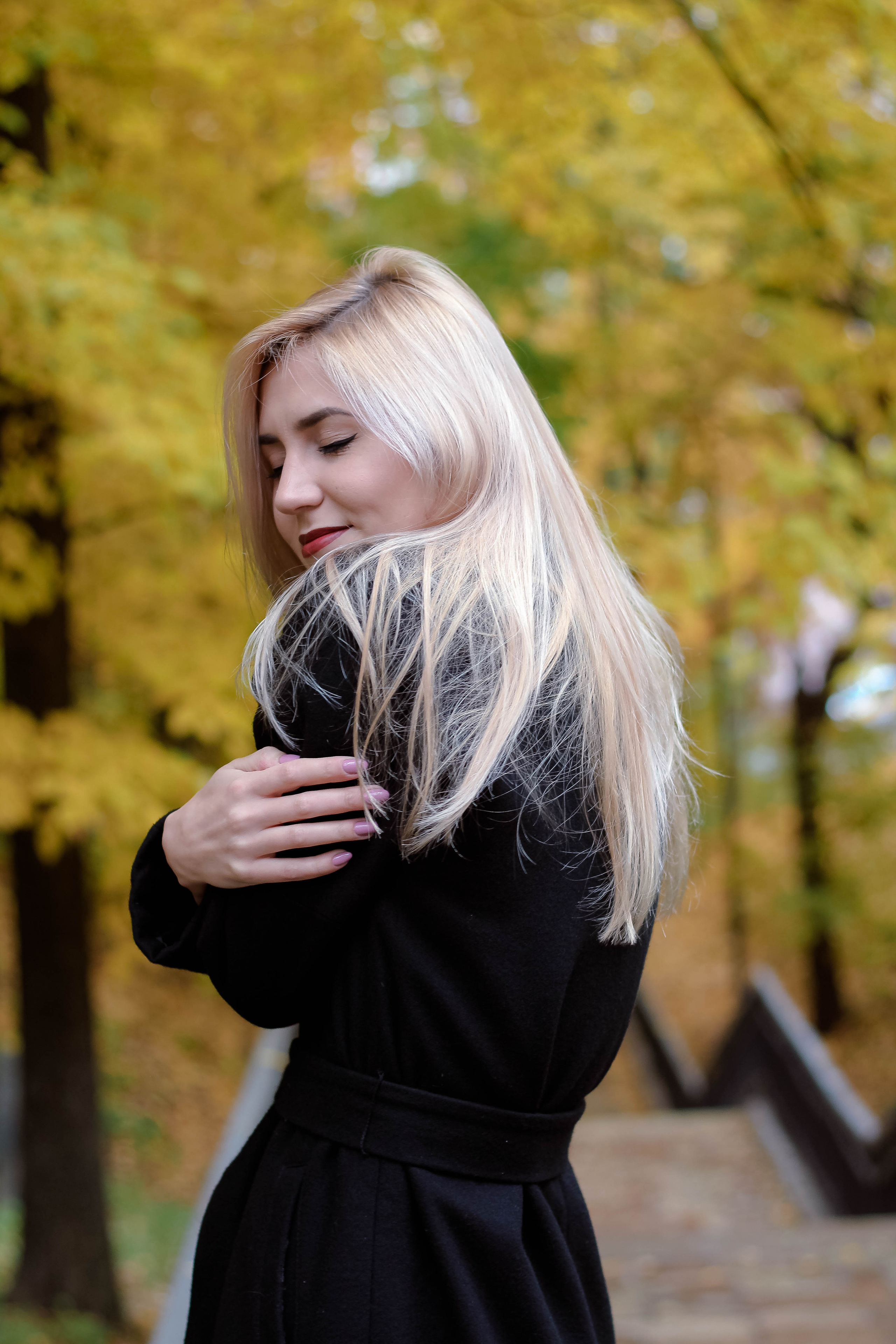 Зухра в осеннем парке. Фотограф Сарбиназ Мустафина в Казани