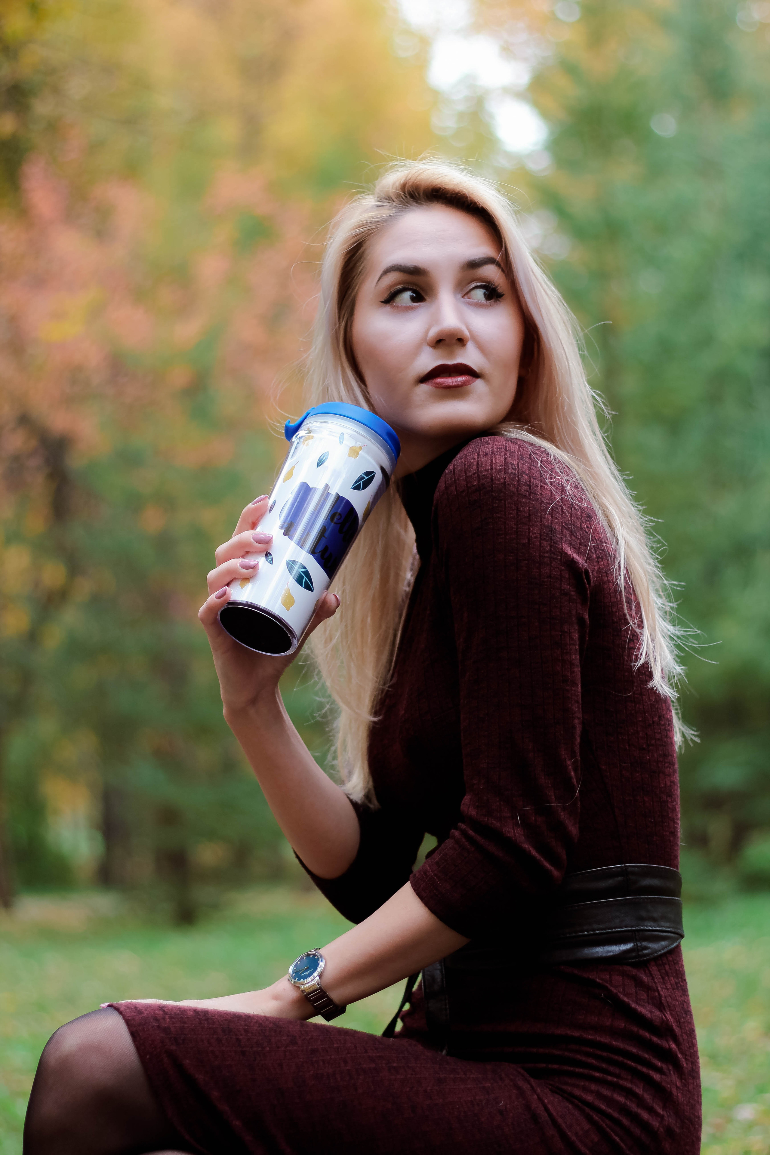 Зухра в осеннем парке. Фотограф Сарбиназ Мустафина в Казани