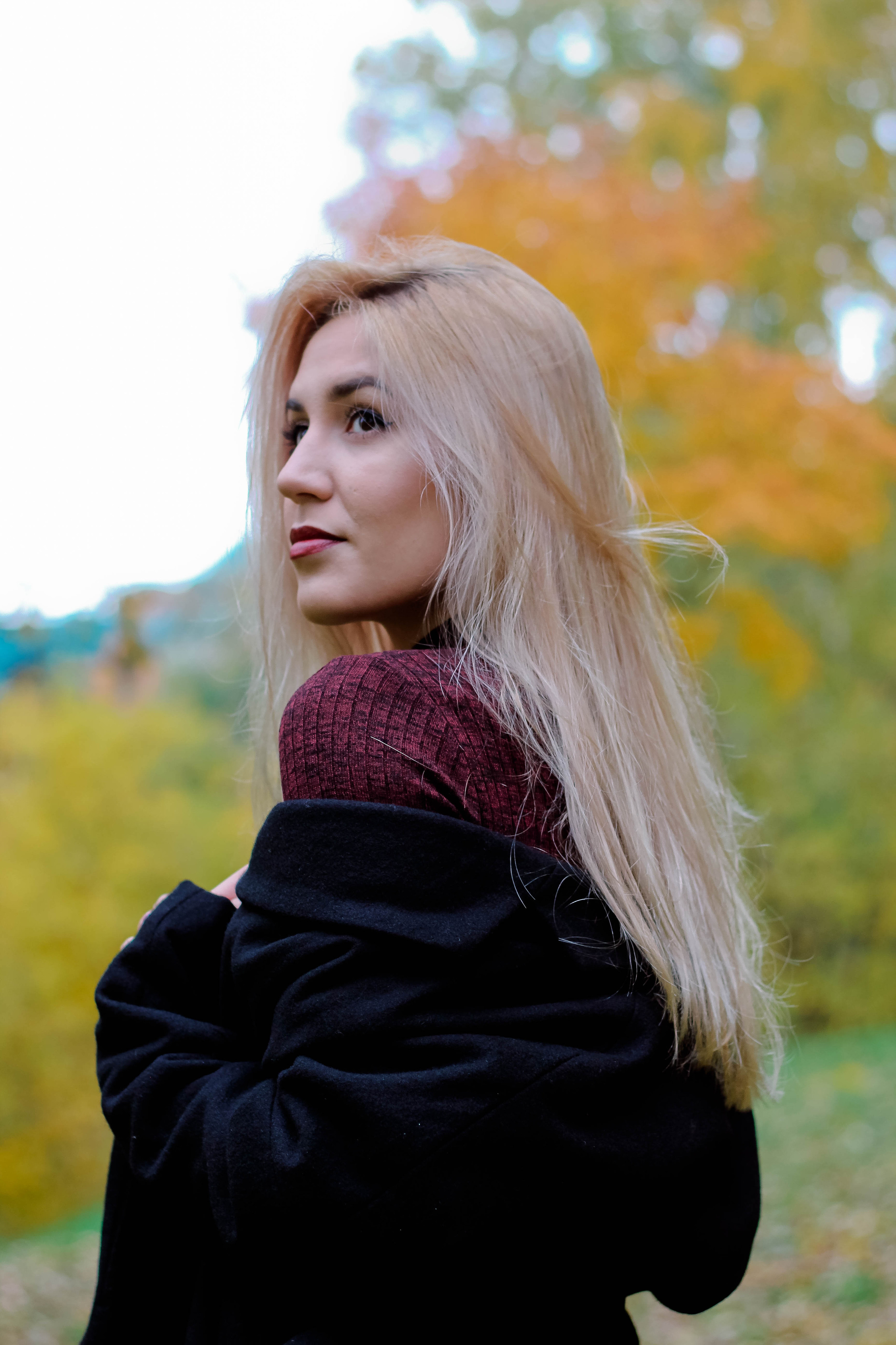 Зухра в осеннем парке. Фотограф Сарбиназ Мустафина в Казани