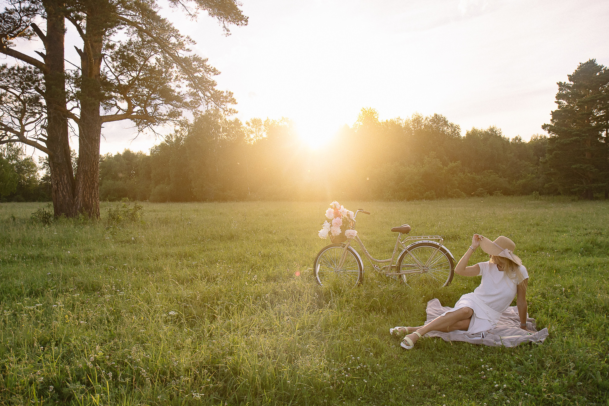 Велосипедная прогулка на закате. Семейный фотограф в Томске Максимова Екатерина