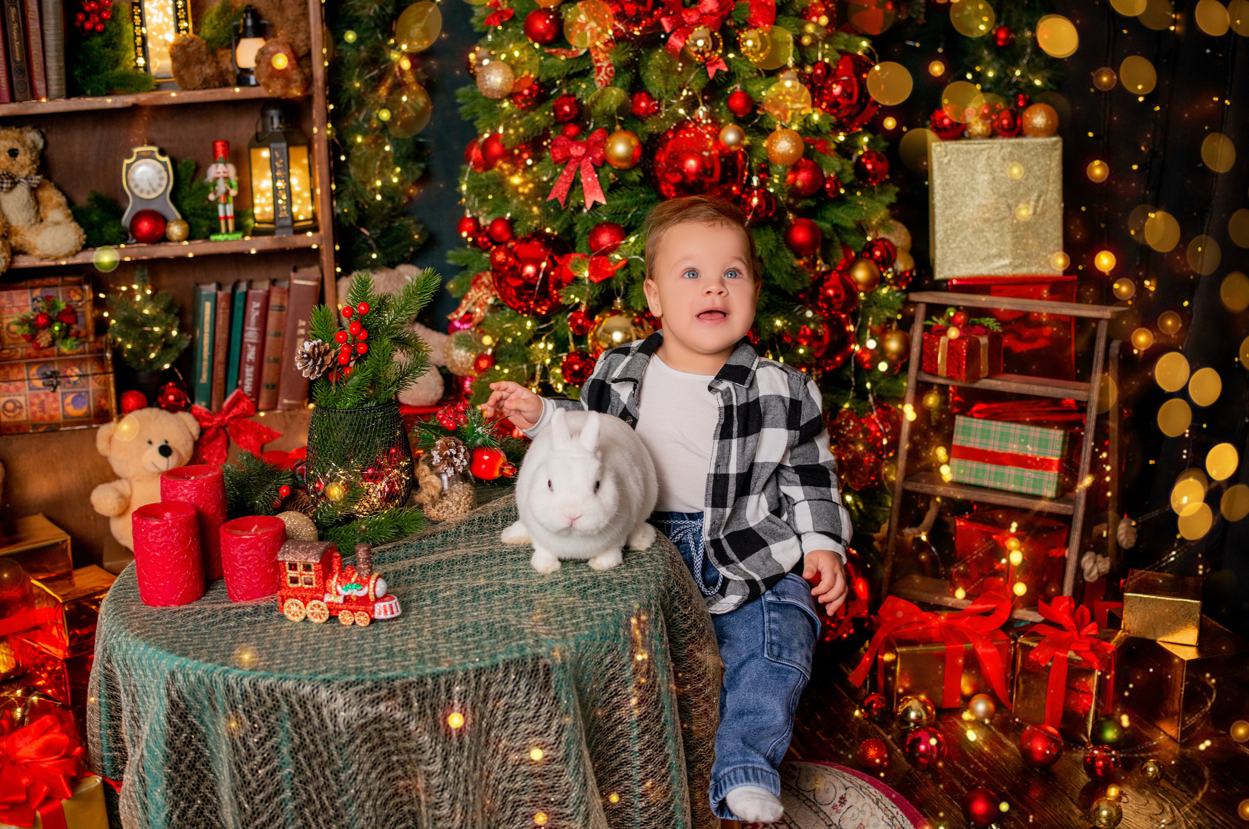 Новогодняя семейная фотосессия в Краснодаре 2023-2024. Фотограф новорожденных Краснодар Малышенко Надежда