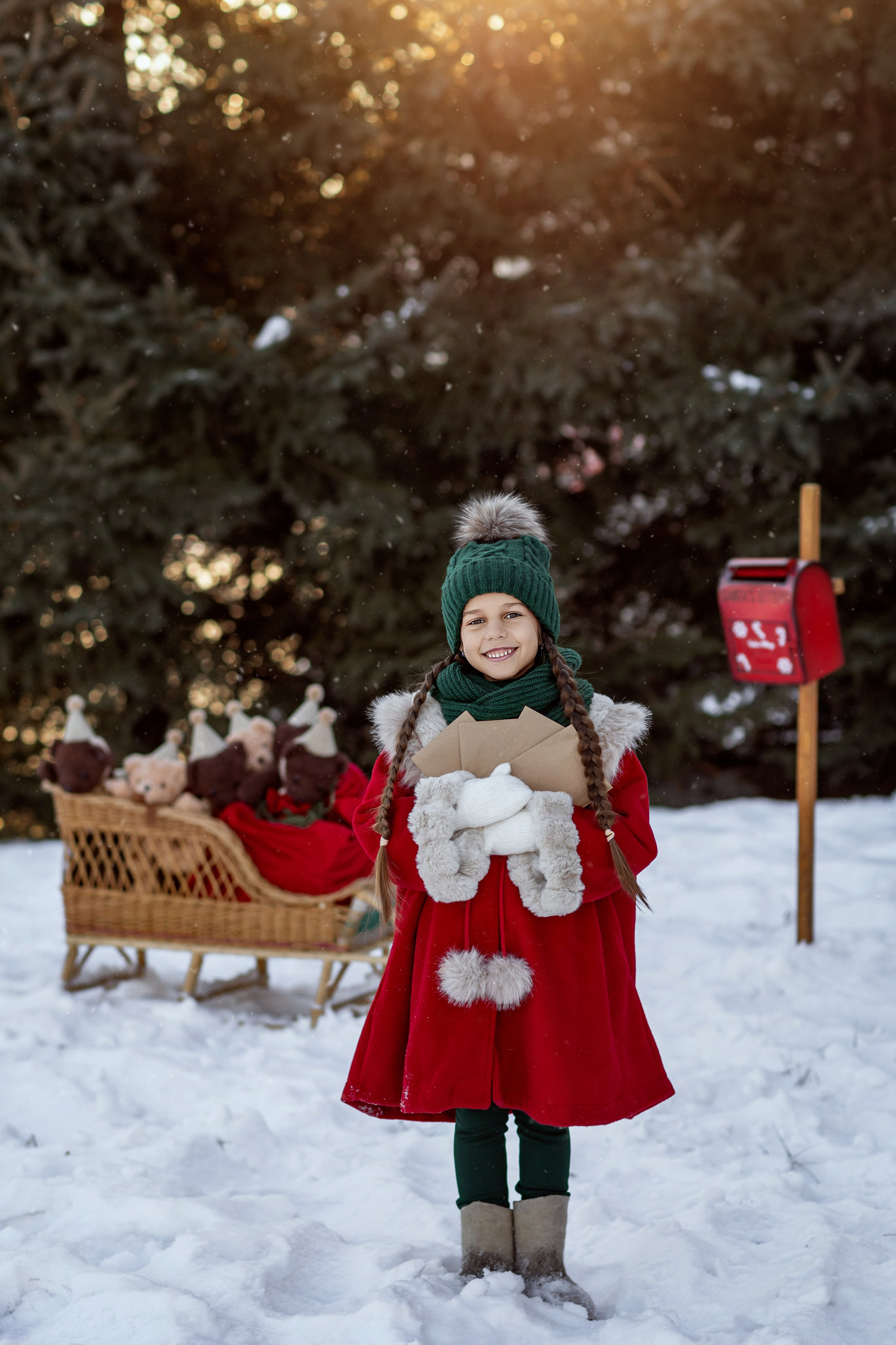 Зимняя истории Дарины. Детский и семейный фотограф Елена Воропаева