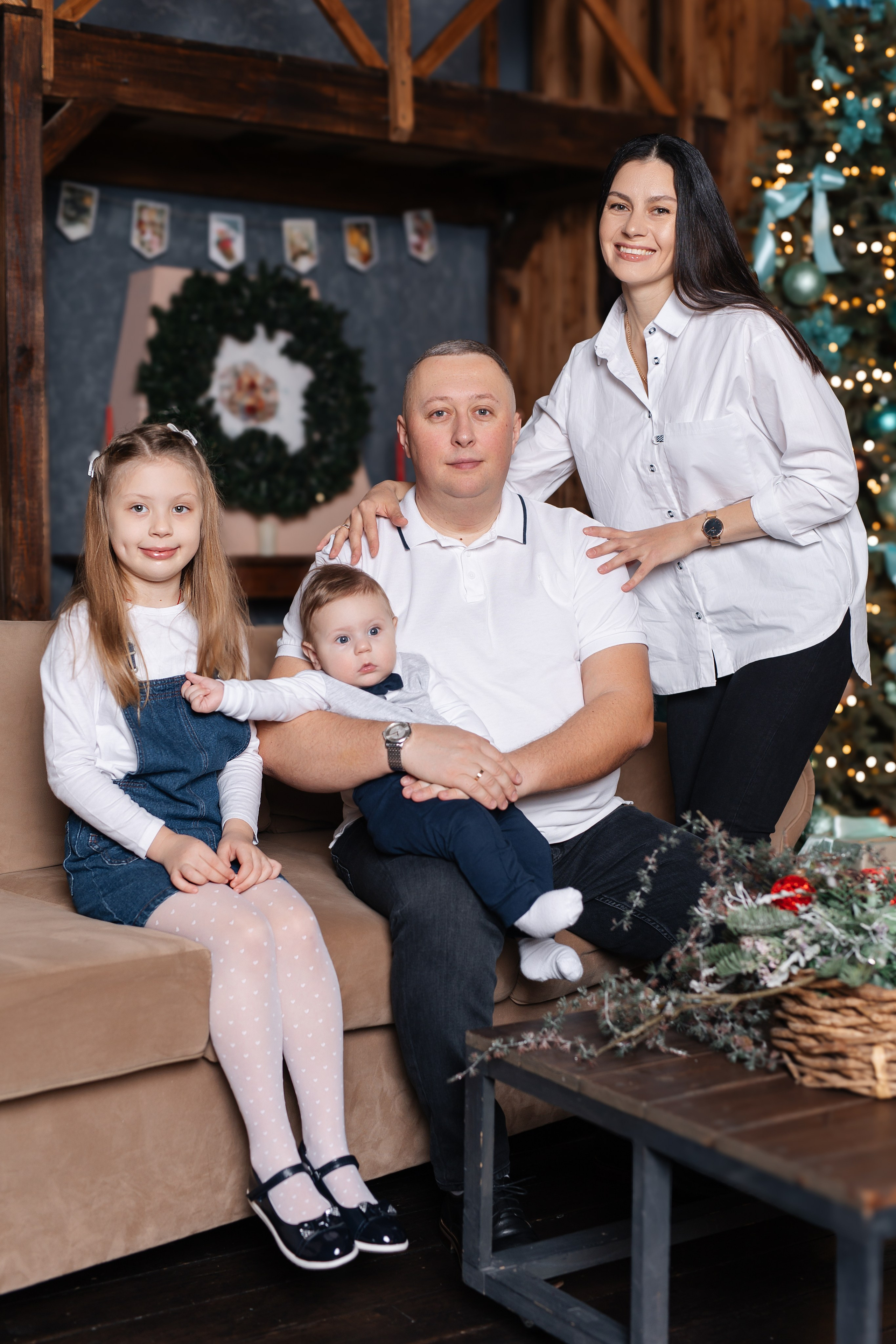 Семейная новогодняя фотосессия