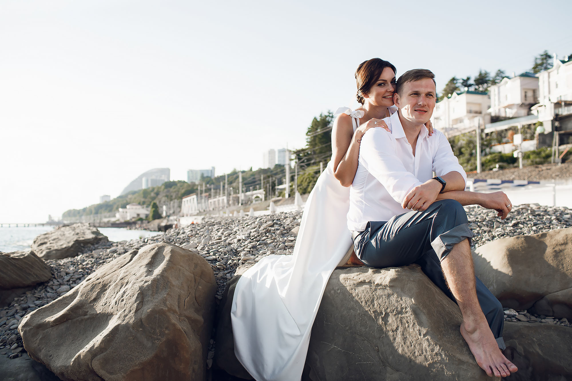 Свадебная прогулка в Сочи. Свадебный фотограф Краснодар, Сочи, Геленджик, Анапа, Ростов
