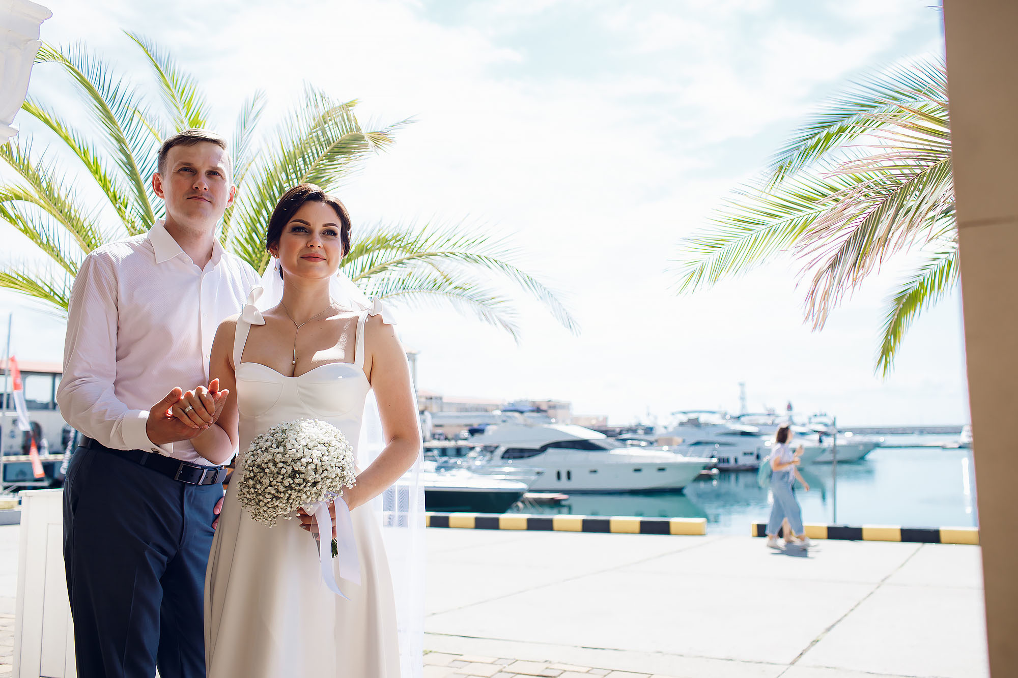 Свадебная прогулка в Сочи. Свадебный фотограф Краснодар, Сочи, Геленджик, Анапа, Ростов