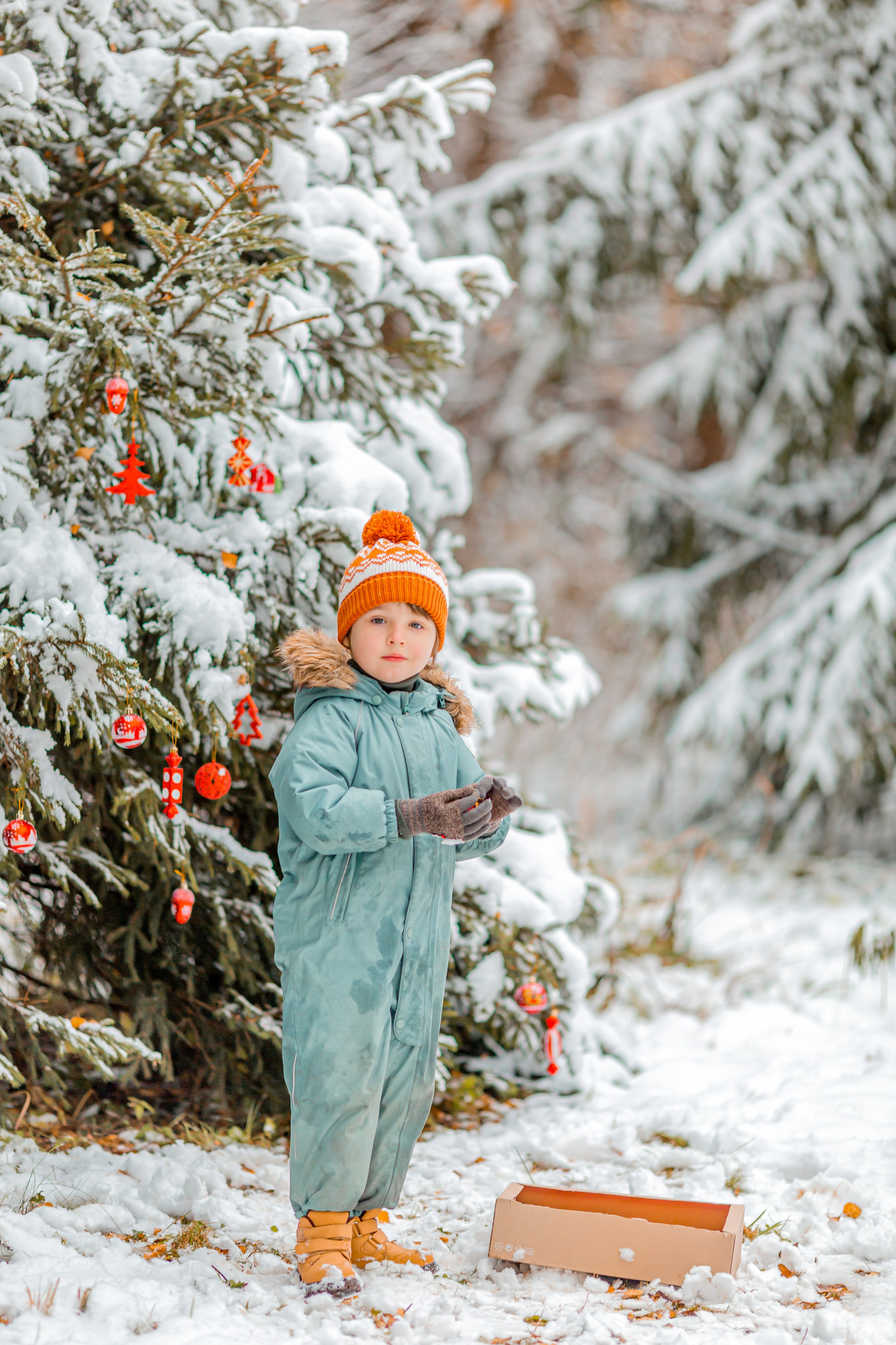 Зимний лес. Семейный и детский фотограф в Москве Алёна Кораблина