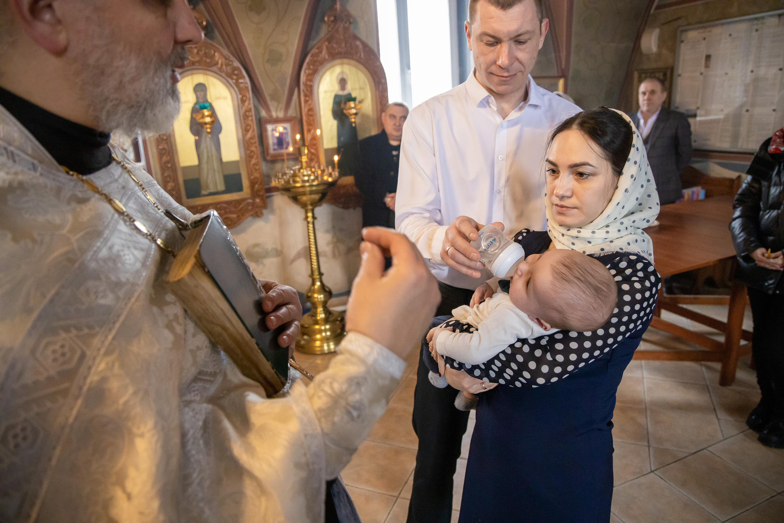 Крестины. Семейный и детский фотограф в городе Подолск МО Крылова Ирина