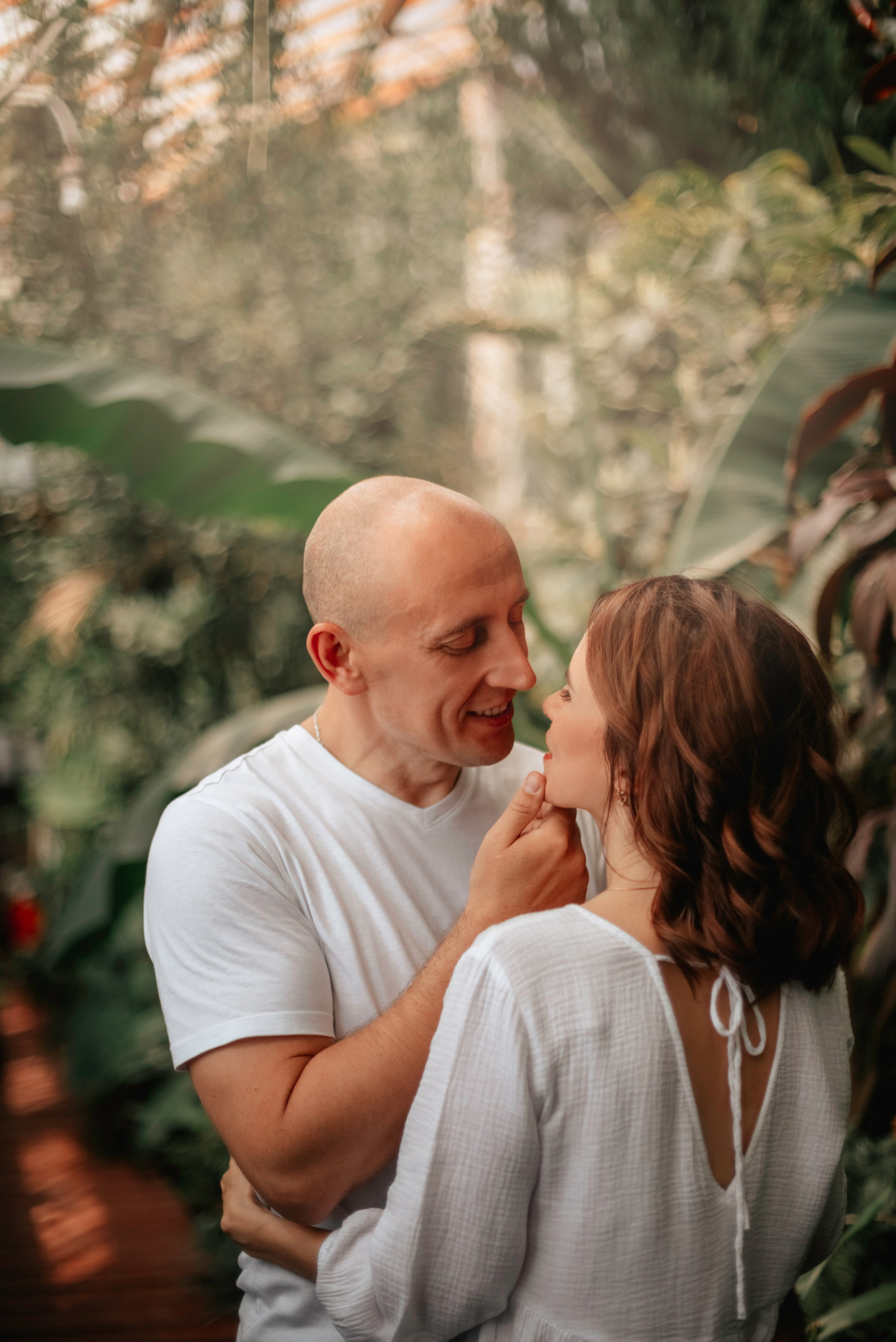 Love story " Полина и Дмитрий"/ Локация тропическая оранжерея. Фотограф Елена Аленская