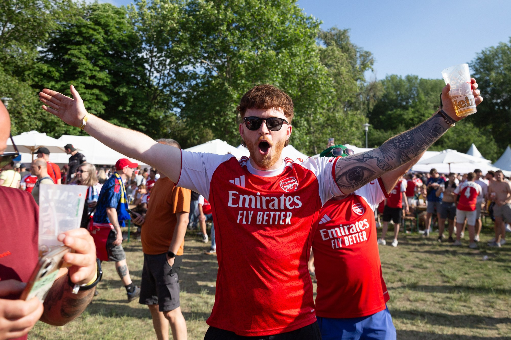 UEFA Champions League Final. Arsenal vs PSG. Budapest 2026. Arsenal Fan Zone. Photographer in Budapest  — Yura Knyazev