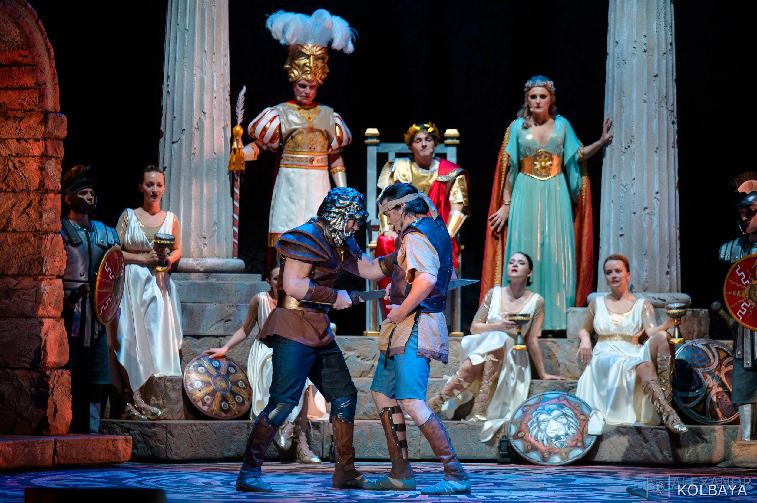 Фоторепортаж со спектакля Гладиатор в Театре Терезы Дуровой. Концертный и театральный репортажный фотограф в Москве Александр Колбая