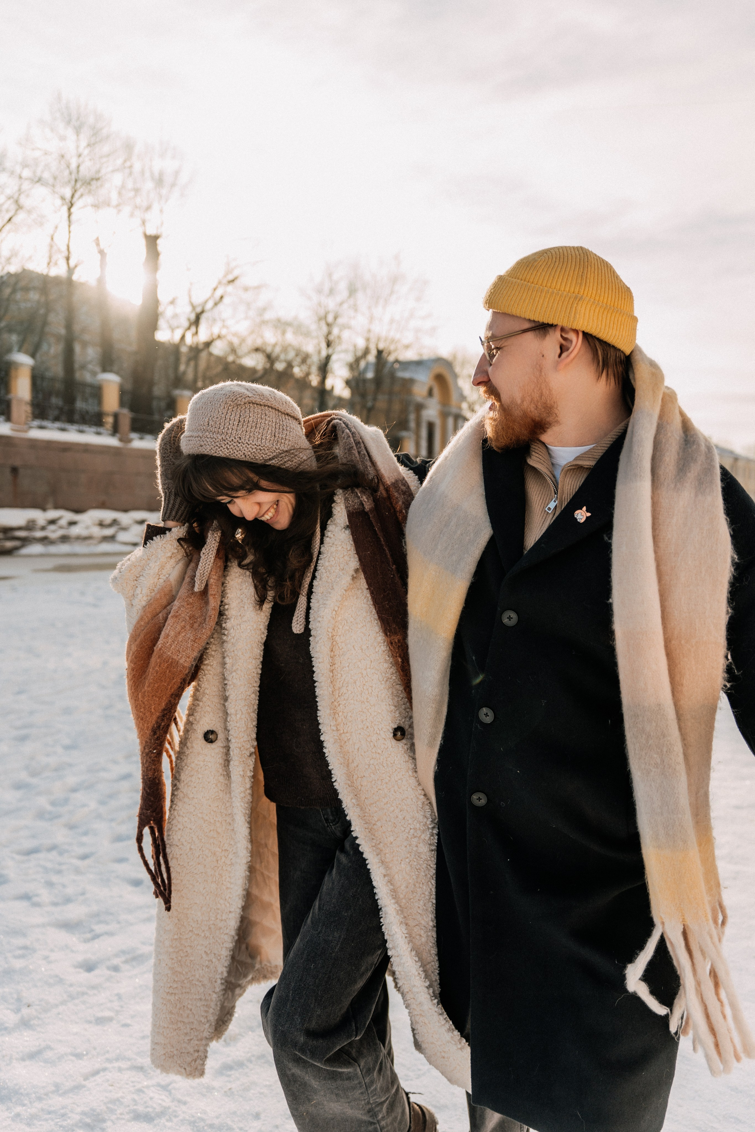 Парная фотосессия в Санкт-Петербурге. Фотосессия на замерзшем льду. Федосова Елизавета - фотограф Санкт-Петербург. fedosova__ph