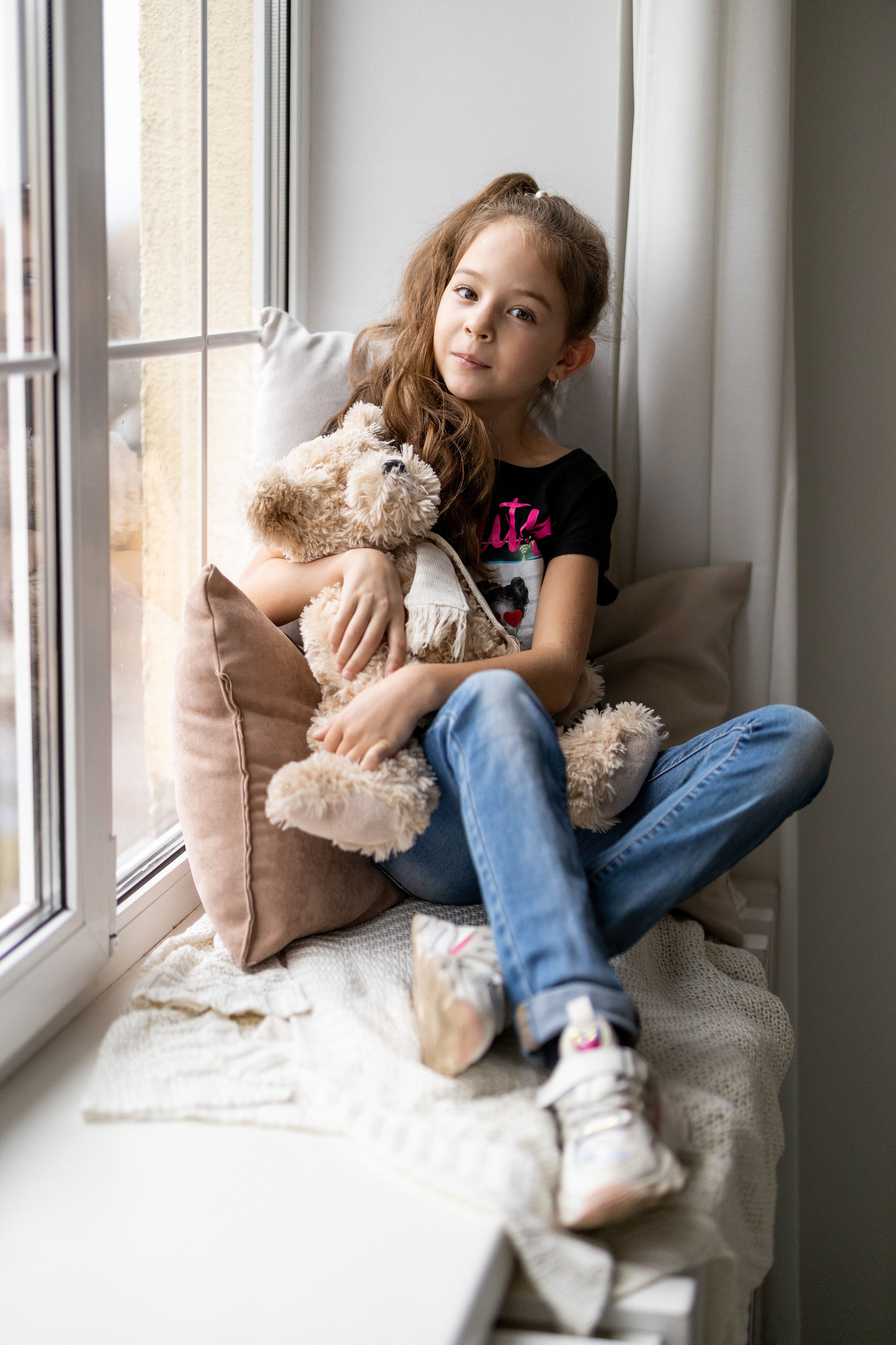 Школьный портрет в студии.