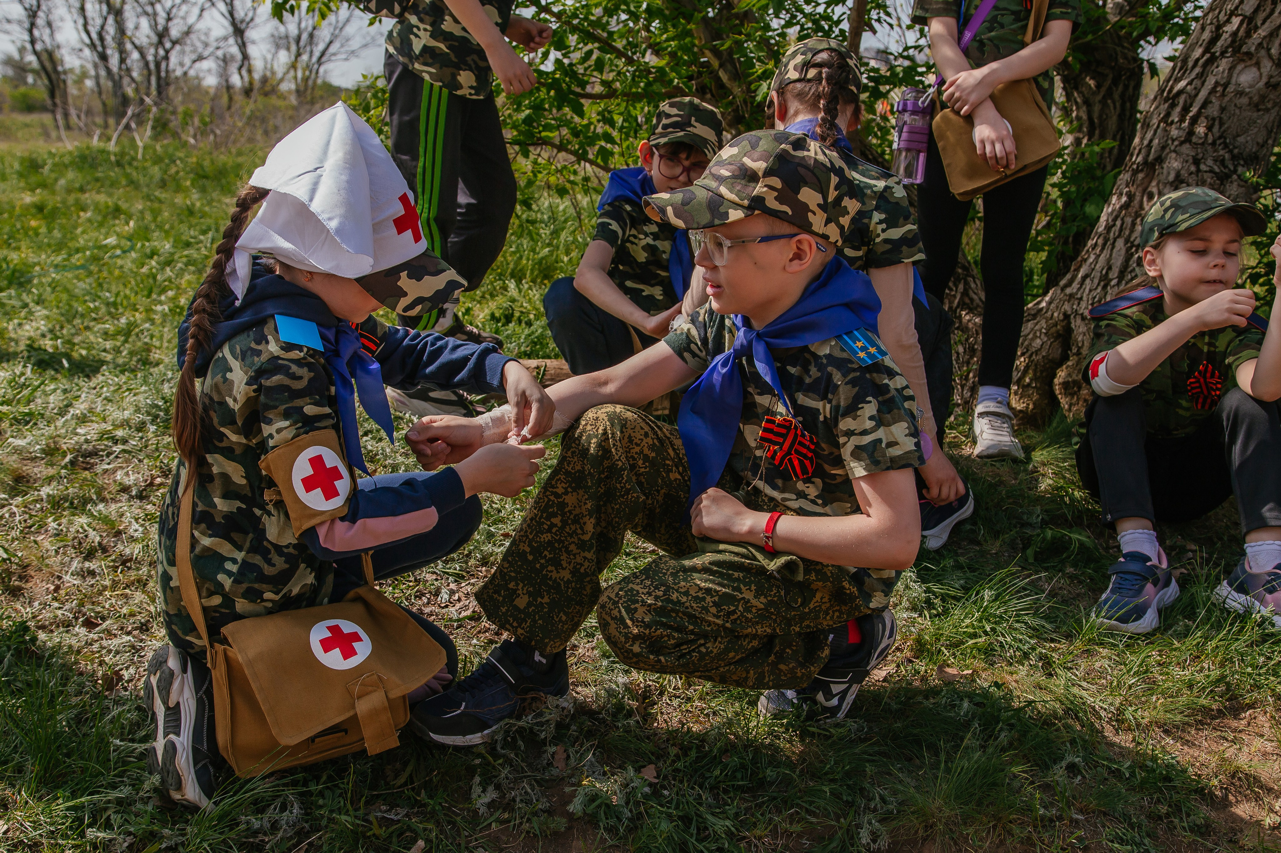 Игра «Зарница» в лицее 8 «Олимпия». Фотограф в Волгограде Норченко Светлана