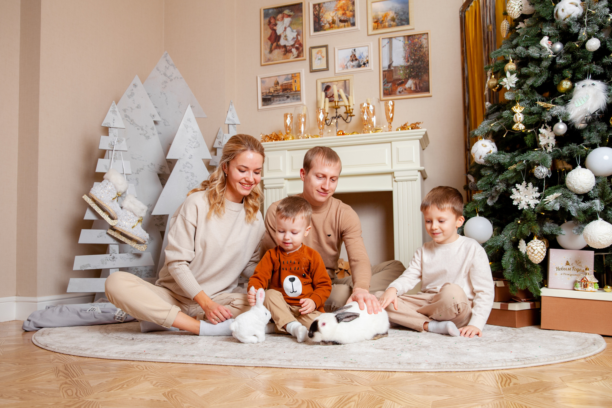 Новогодняя семейная фотосессия. Фотограф в Железнодорожном и Балашихе