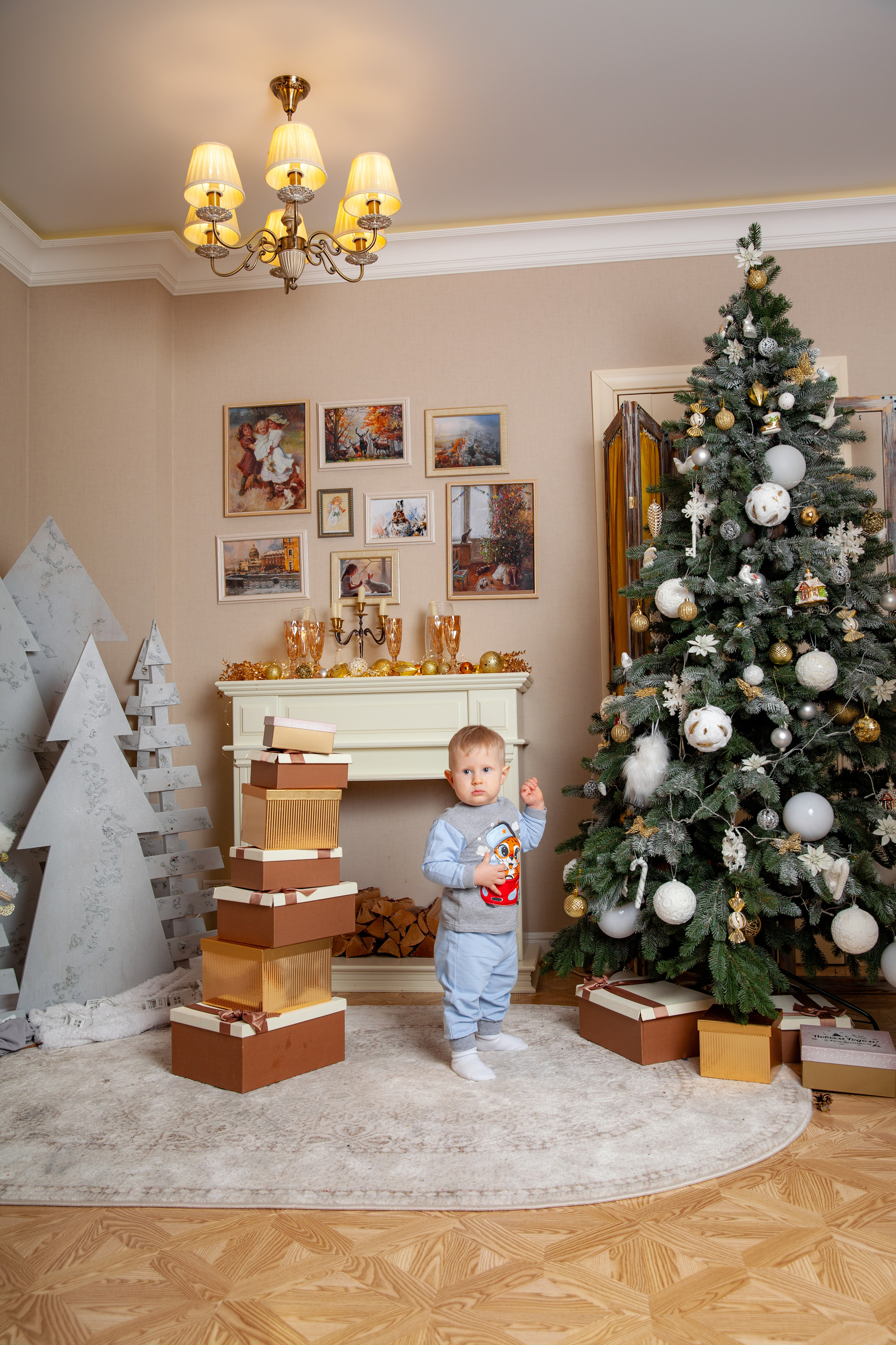 Новогодняя фотосессия для Виталия, Яны и Дани. Фотограф в Железнодорожном и Балашихе