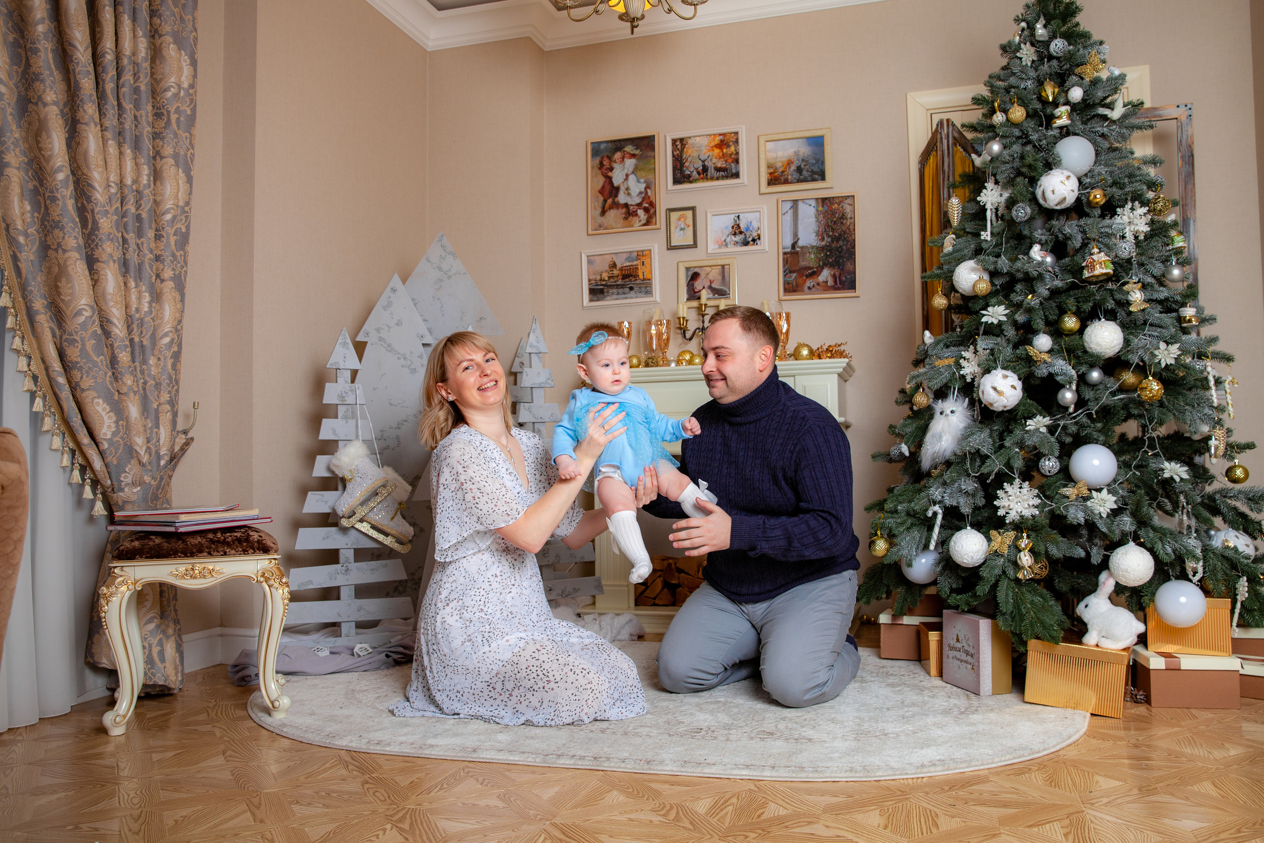 Настя, Никита и Верочка. Новогодняя фотосессия. Фотограф в Железнодорожном и Балашихе