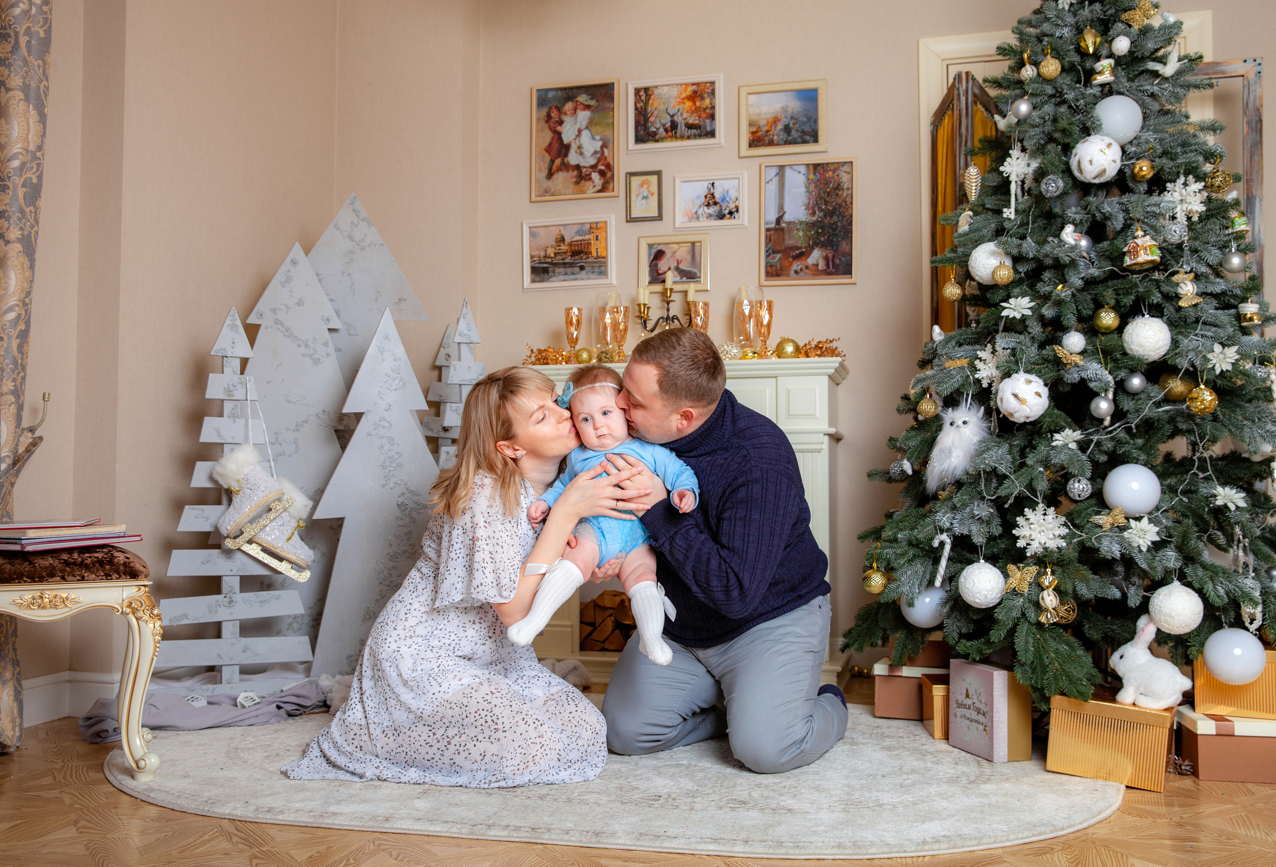 Настя, Никита и Верочка. Новогодняя фотосессия. Фотограф в Железнодорожном и Балашихе