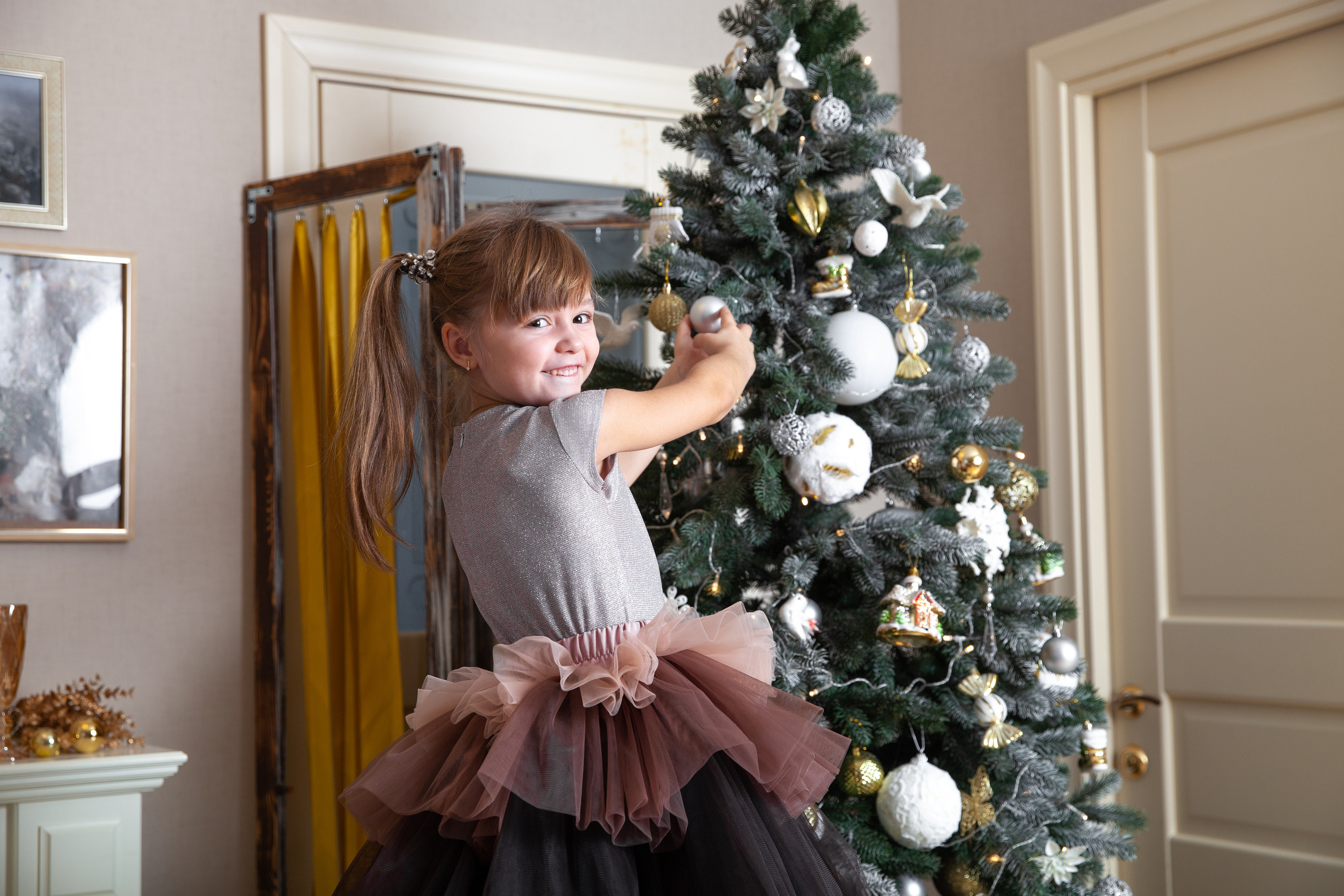 Мария с малышами. Новогодняя фотосессия. Фотограф в Железнодорожном и Балашихе