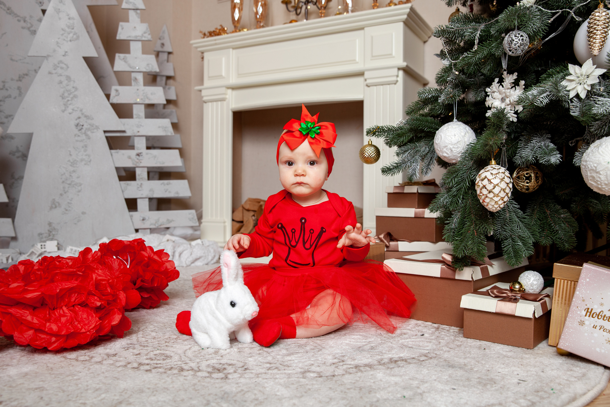 Новый год маленькой Ксюши и родителей. Фотограф в Железнодорожном и Балашихе