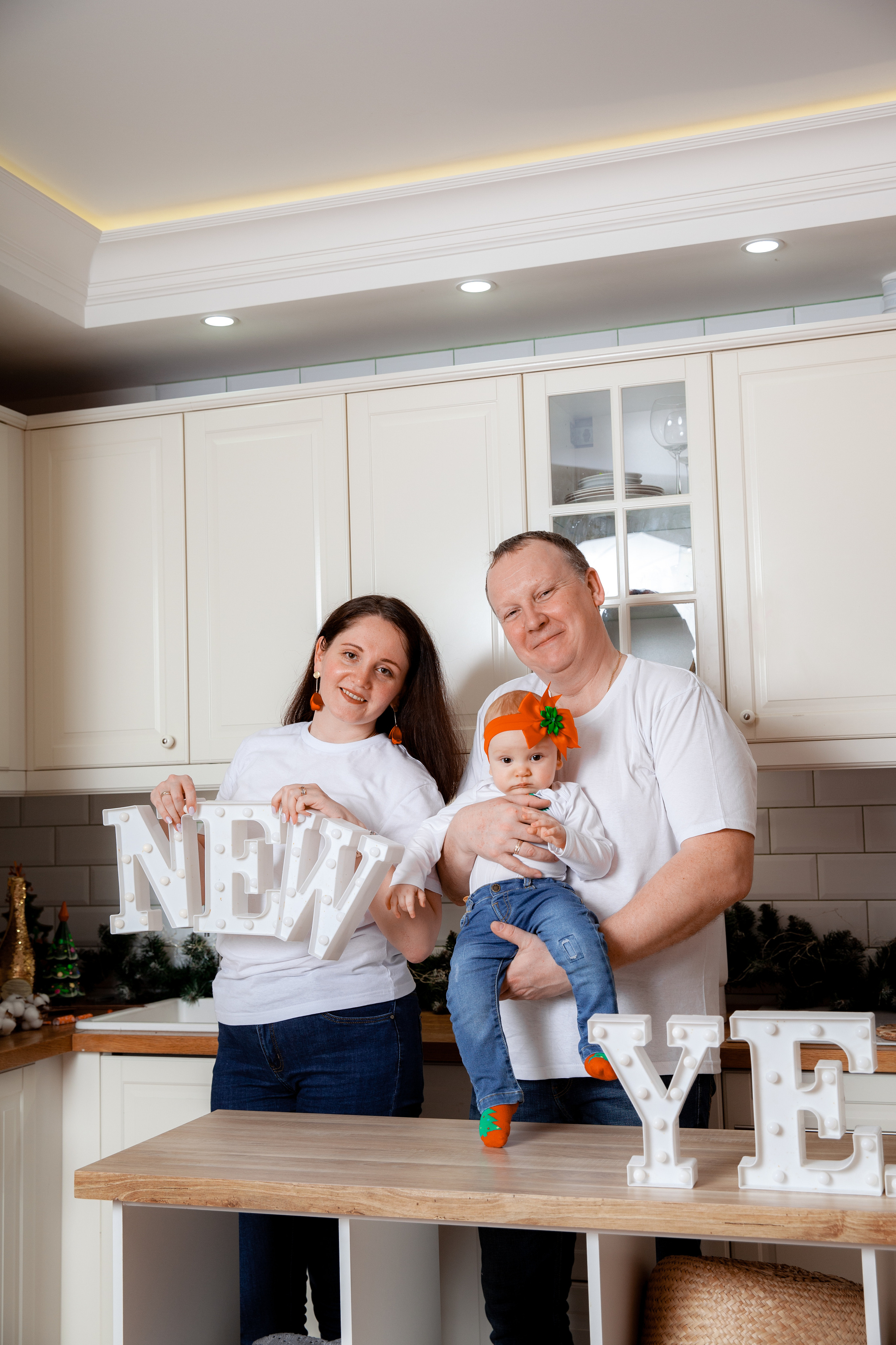 Новый год маленькой Ксюши и родителей. Фотограф в Железнодорожном и Балашихе