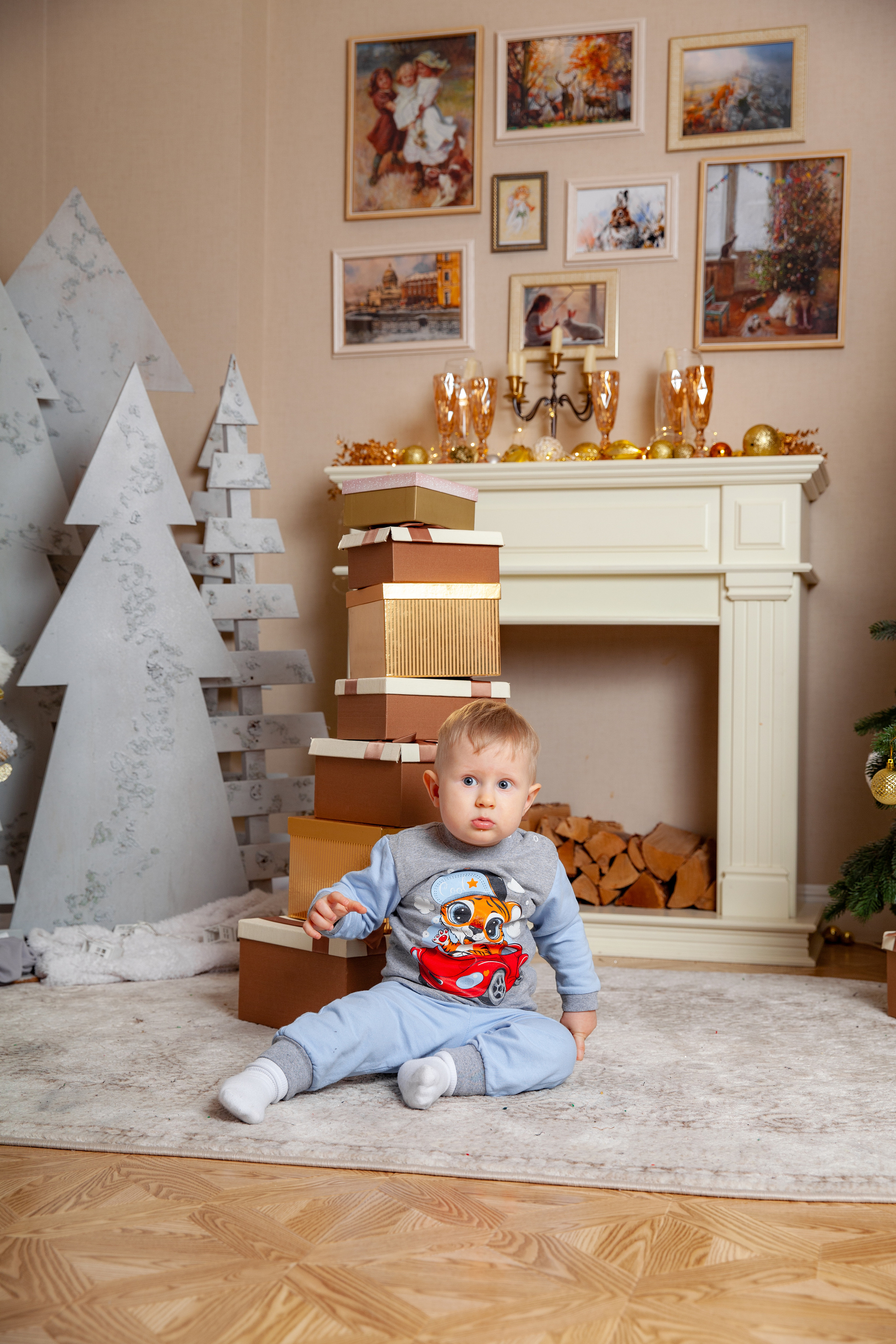 Новогодняя фотосессия для Виталия, Яны и Дани. Фотограф в Железнодорожном и Балашихе