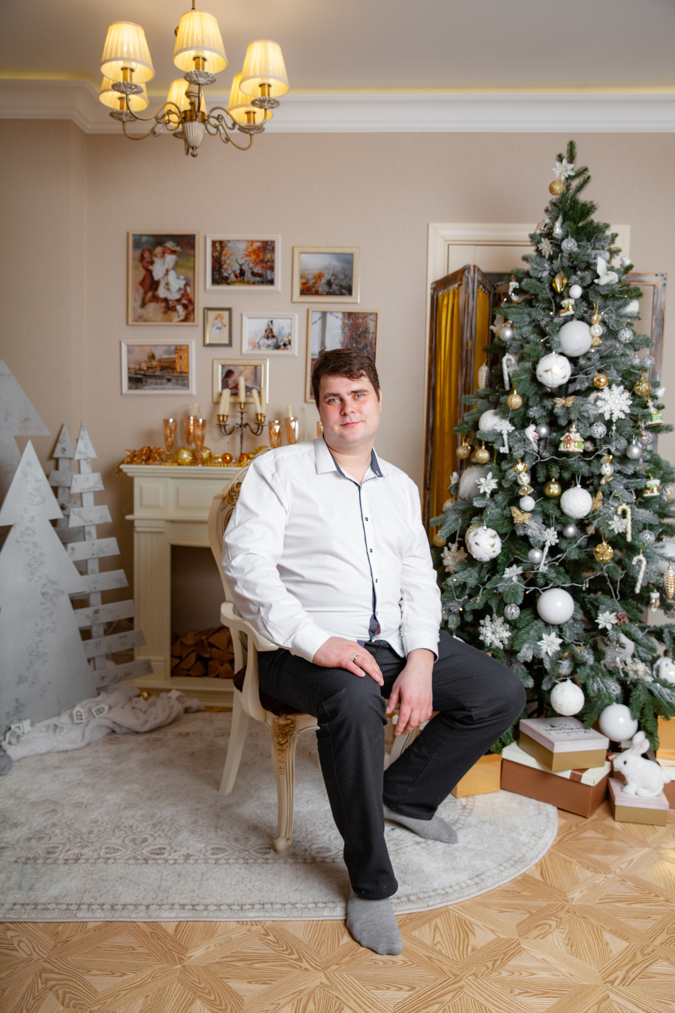 Новогодняя фотосессия для Оли и семьи. Фотограф в Железнодорожном и Балашихе