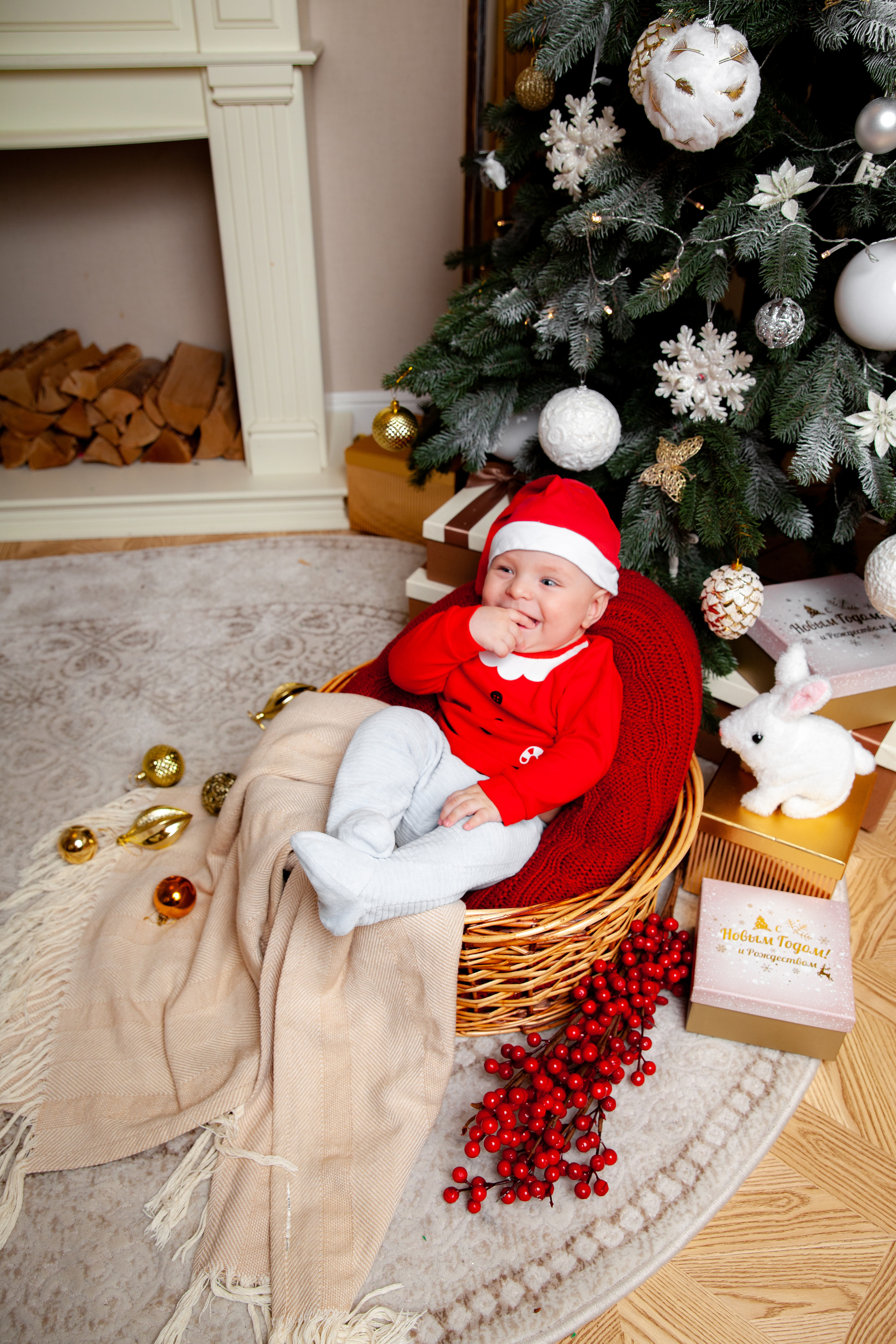 Новогодняя фотосессия для Оли и семьи. Фотограф в Железнодорожном и Балашихе
