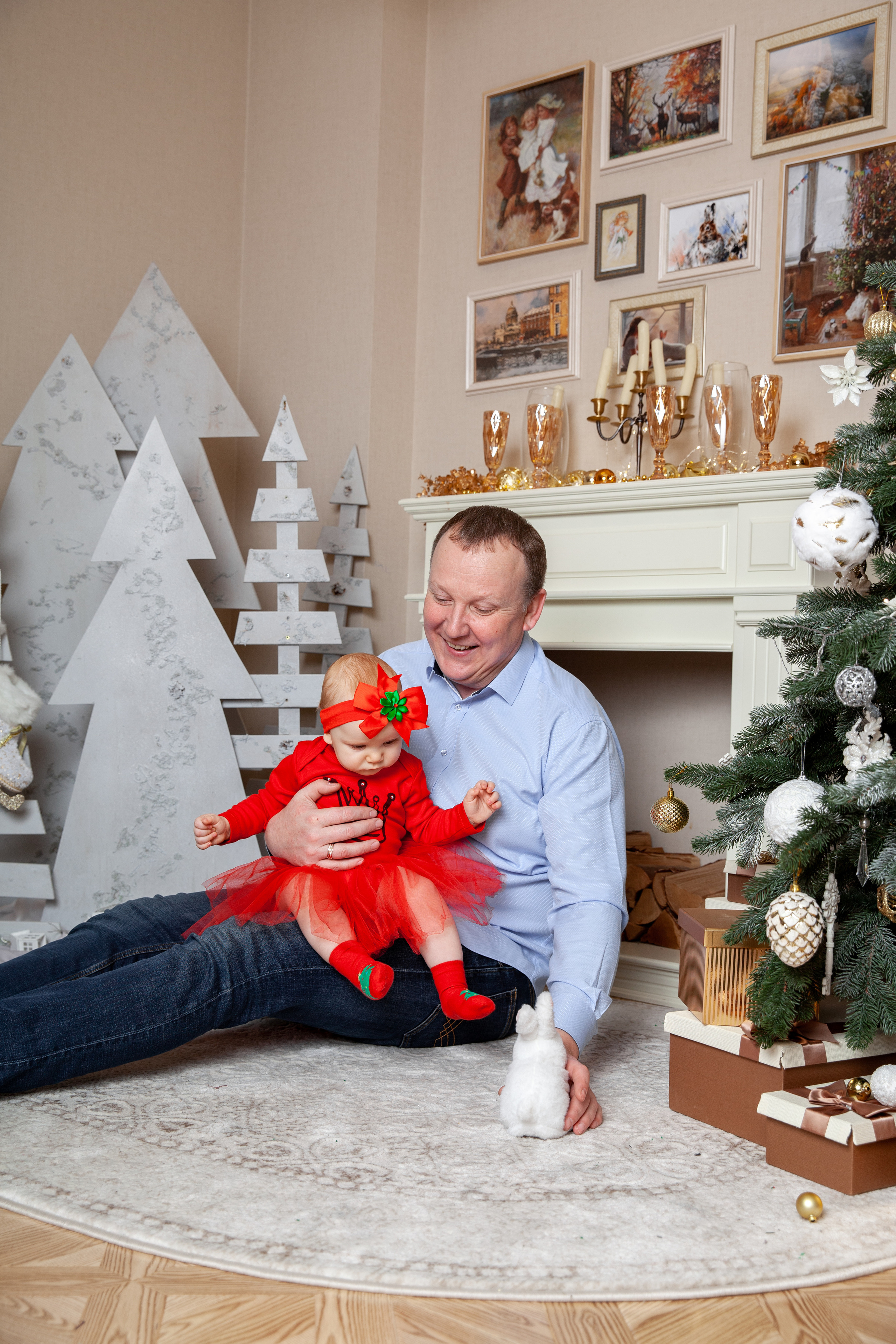 Новый год маленькой Ксюши и родителей. Фотограф в Железнодорожном и Балашихе