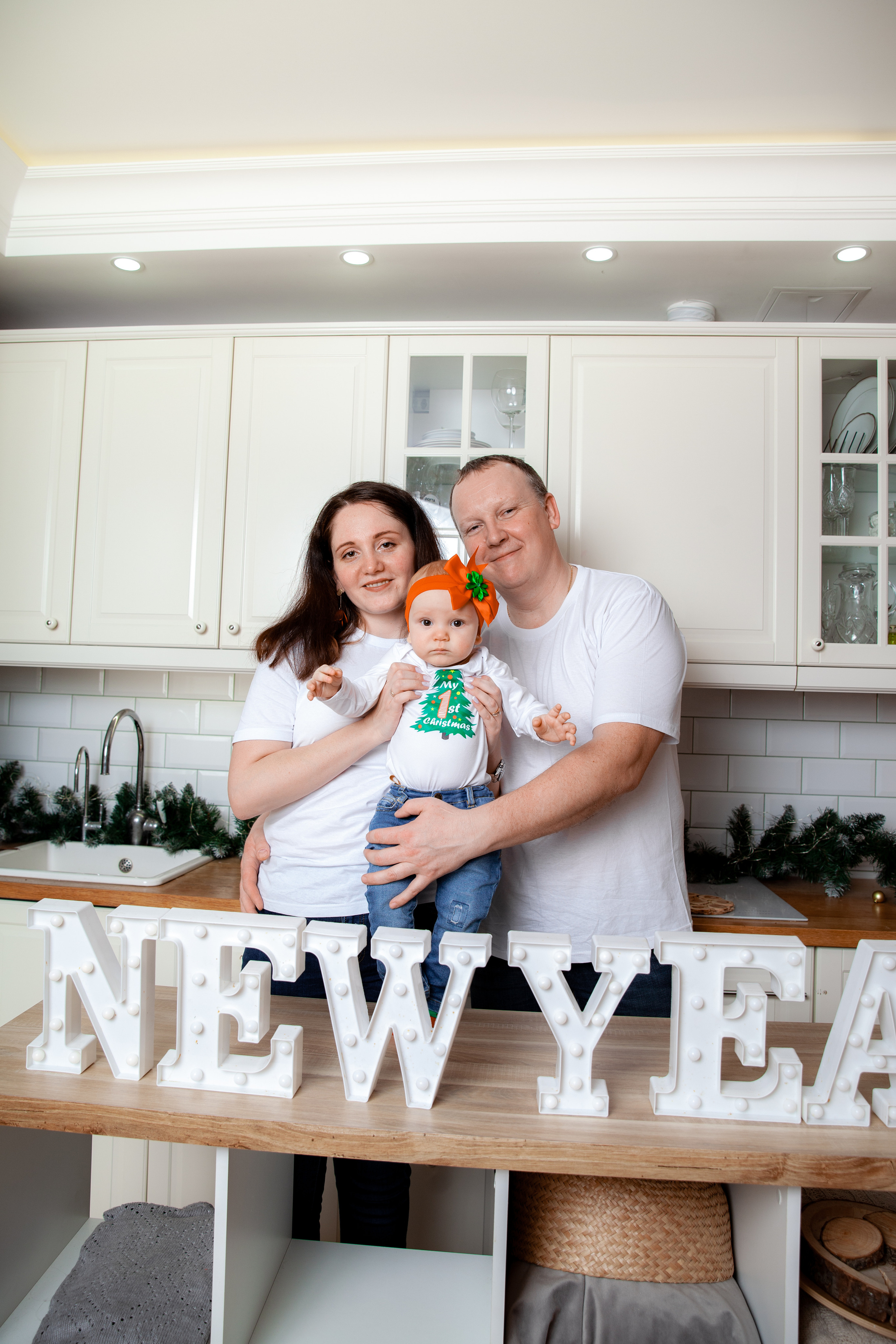 Новый год маленькой Ксюши и родителей. Фотограф в Железнодорожном и Балашихе