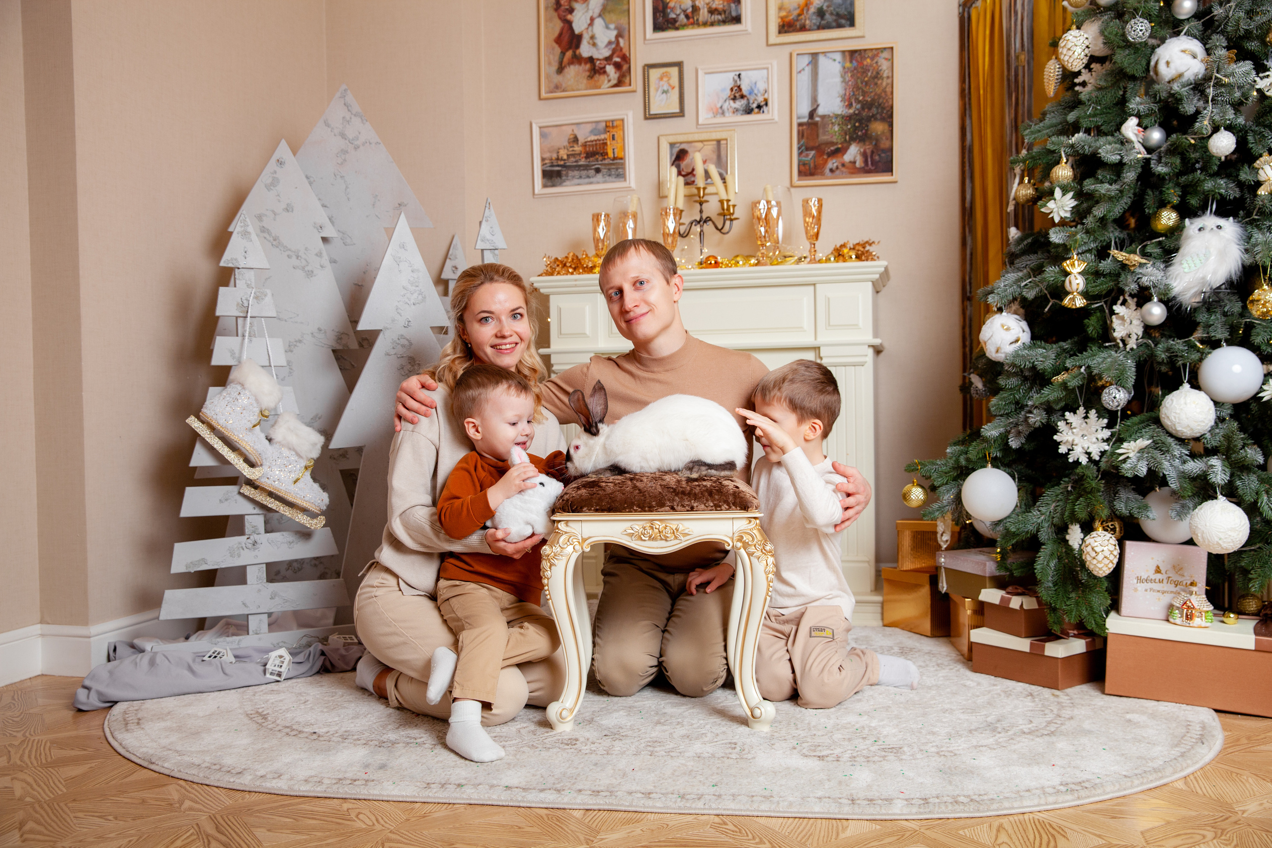 Новогодняя семейная фотосессия. Фотограф в Железнодорожном и Балашихе