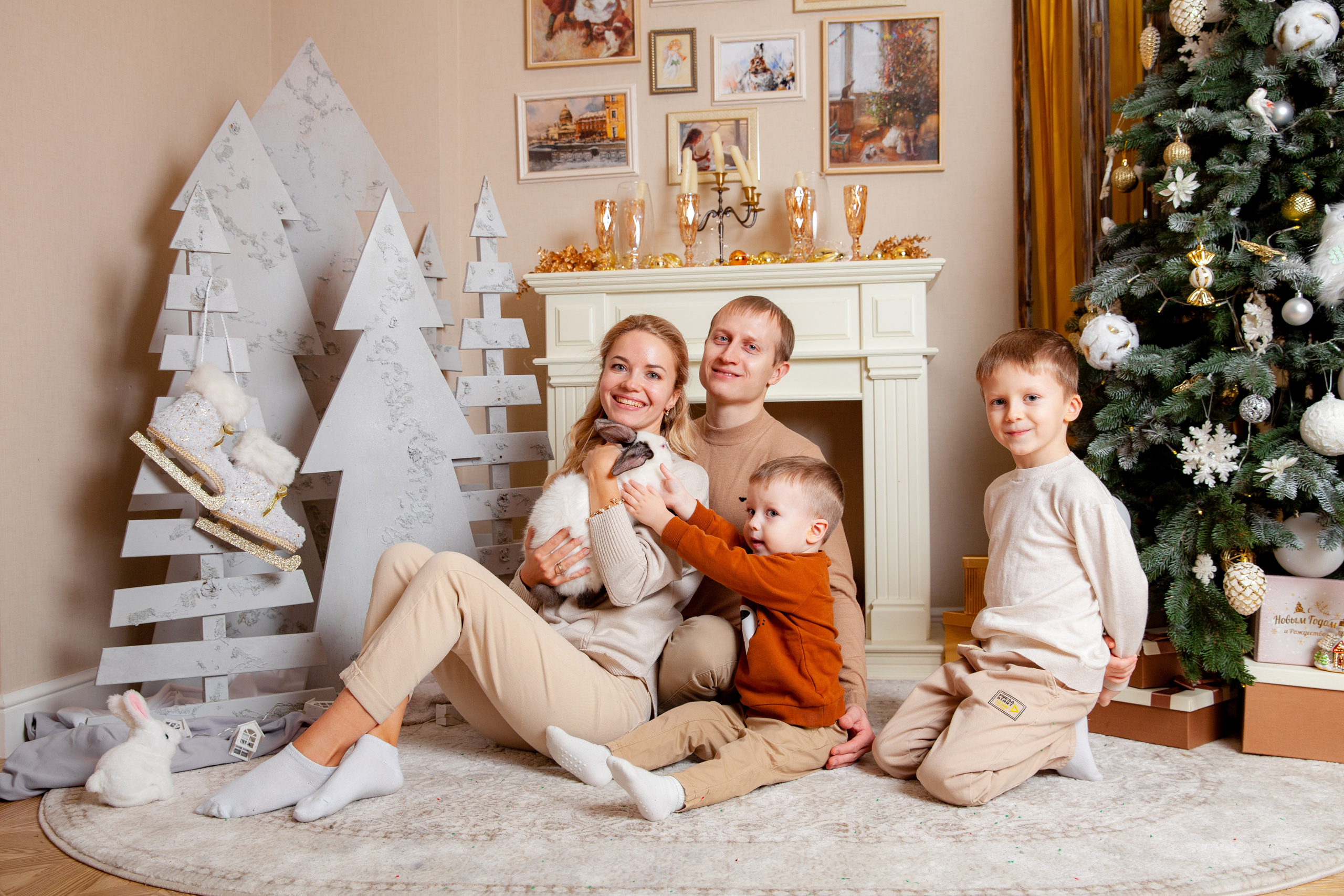Новогодняя семейная фотосессия. Фотограф в Железнодорожном и Балашихе