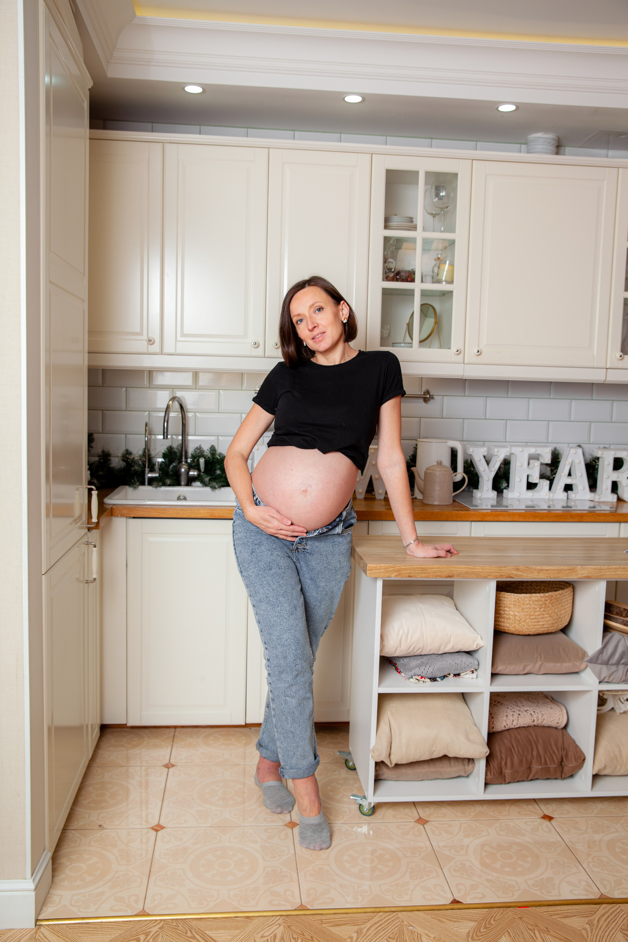 Новогодняя фотосессия беременности для Светланы. Фотограф в Железнодорожном и Балашихе