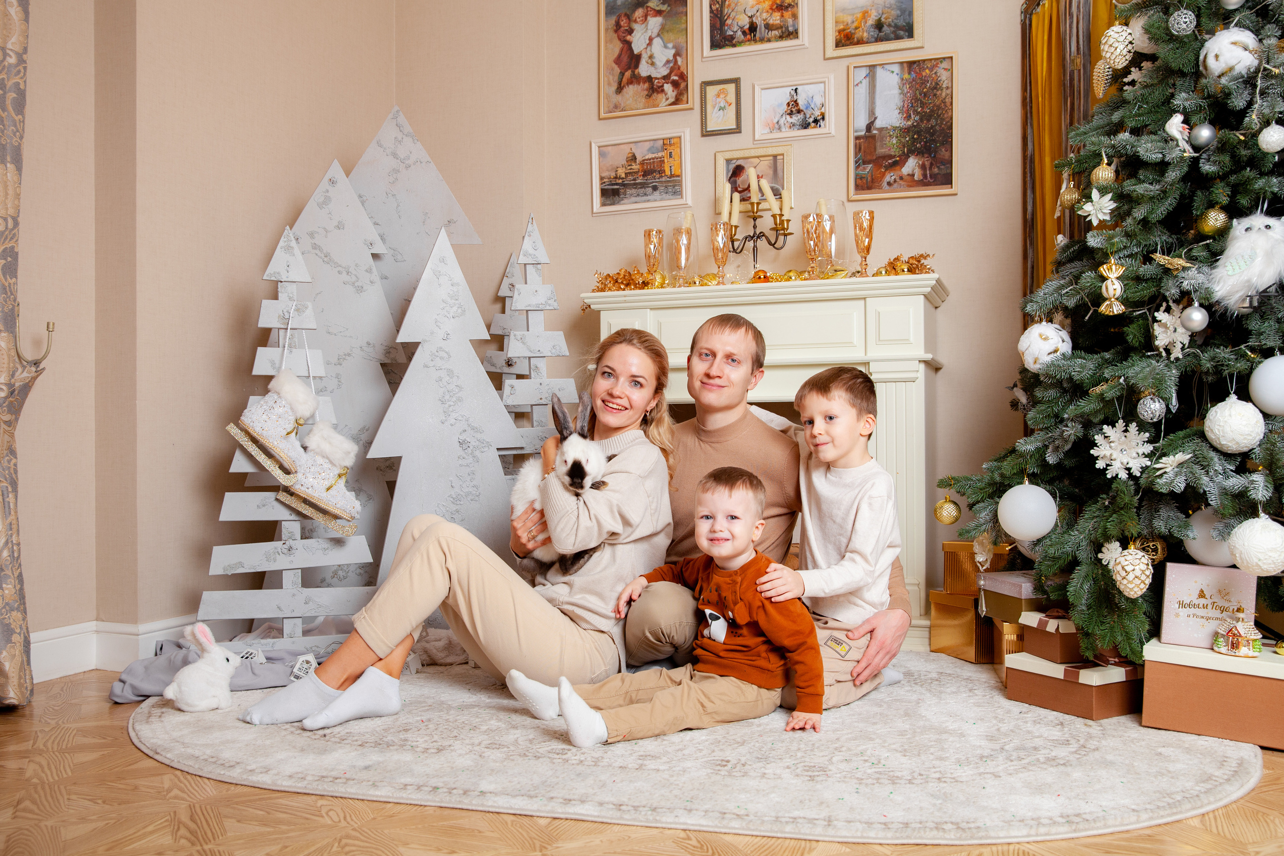 Новогодняя семейная фотосессия. Фотограф в Железнодорожном и Балашихе