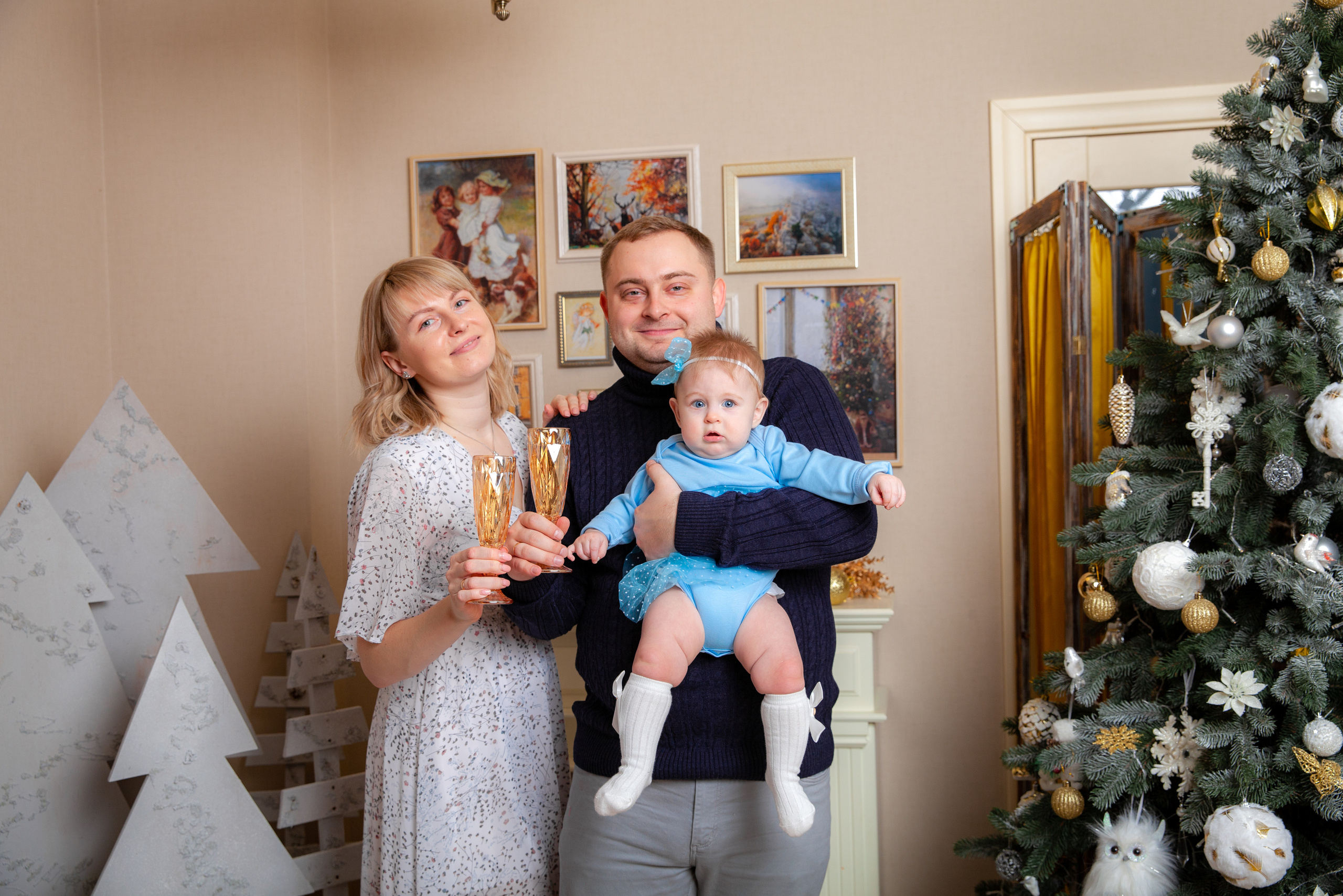 Настя, Никита и Верочка. Новогодняя фотосессия. Фотограф в Железнодорожном и Балашихе