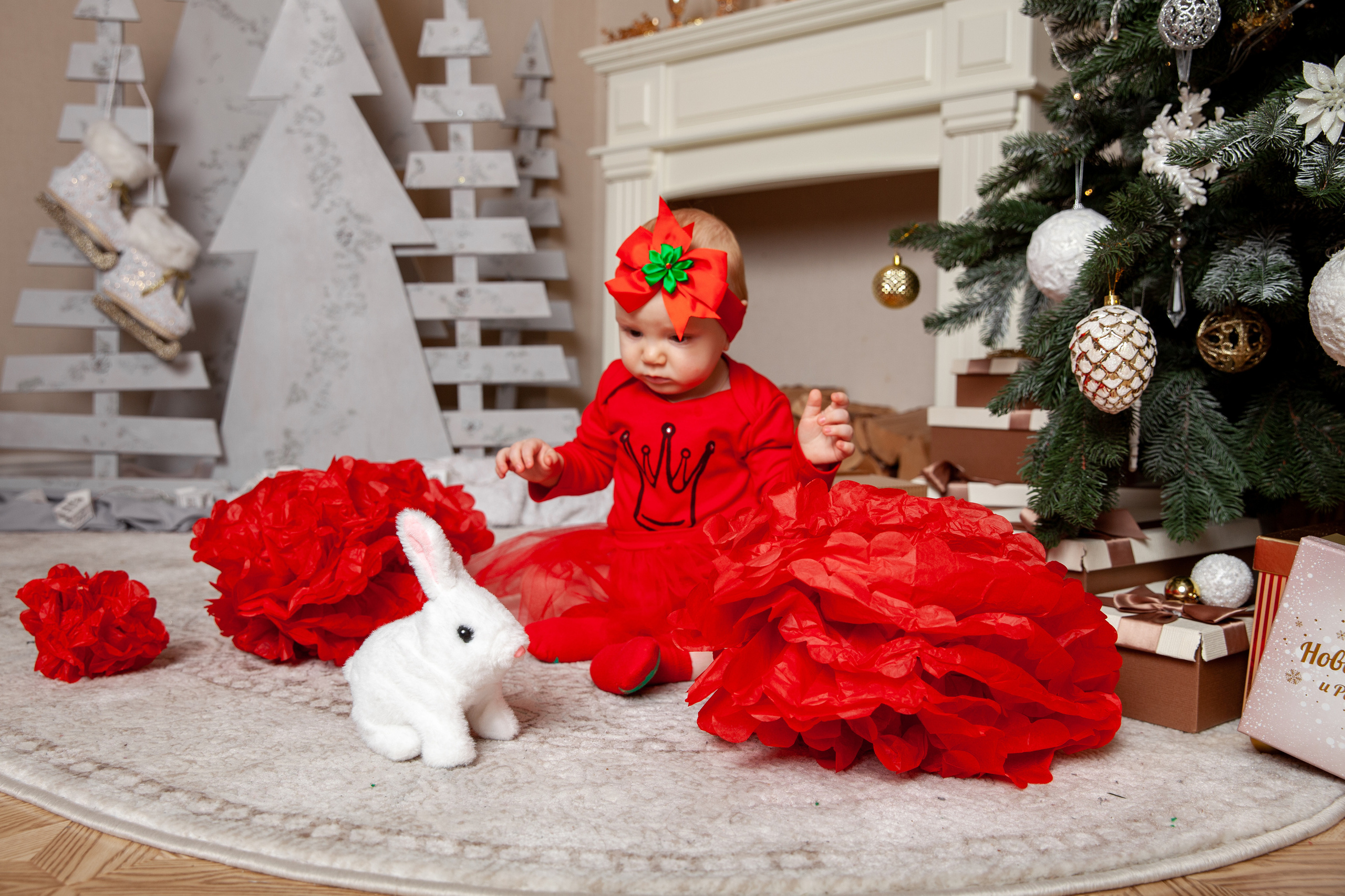 Новый год маленькой Ксюши и родителей. Фотограф в Железнодорожном и Балашихе