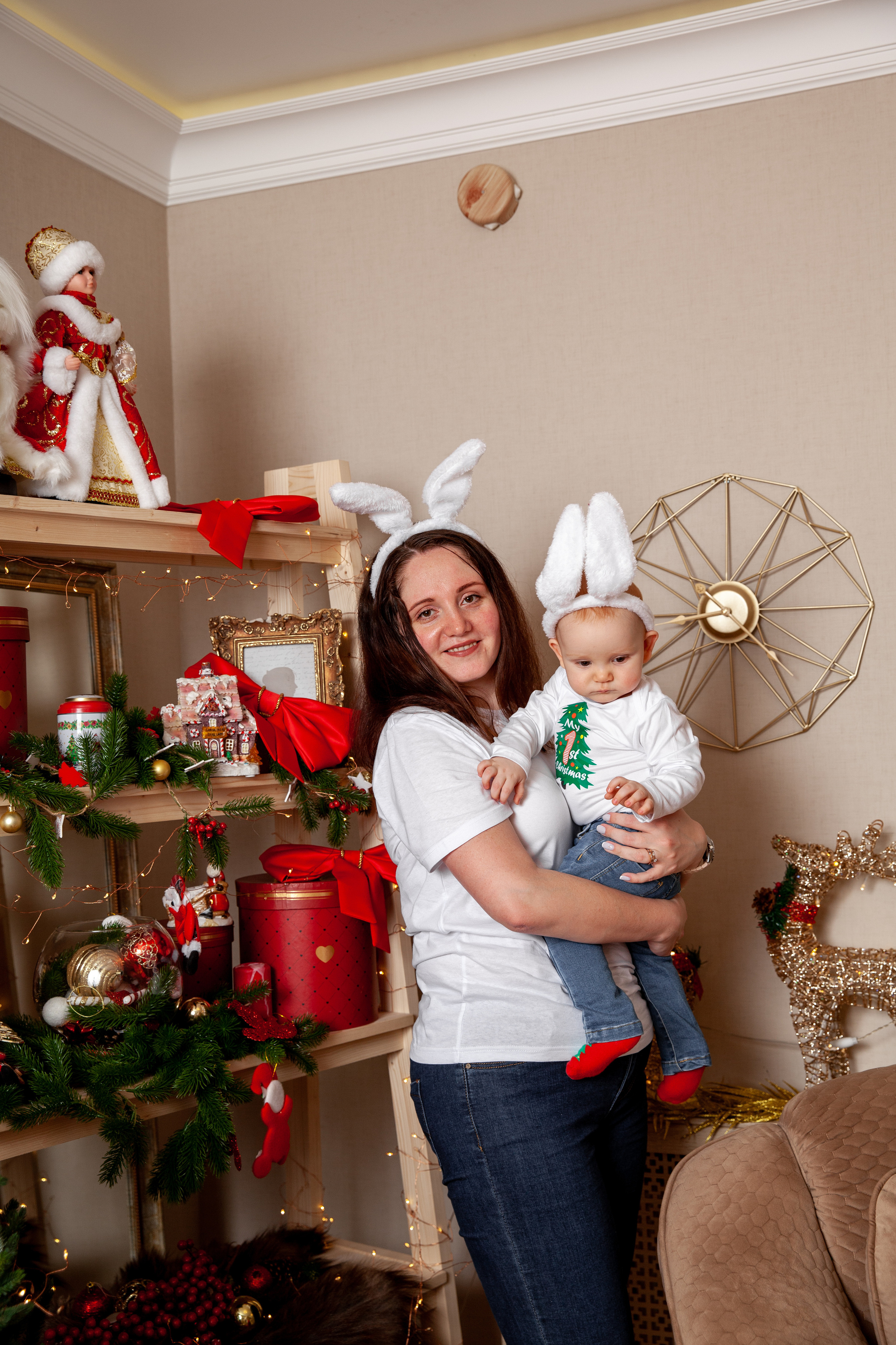 Новый год маленькой Ксюши и родителей. Фотограф в Железнодорожном и Балашихе