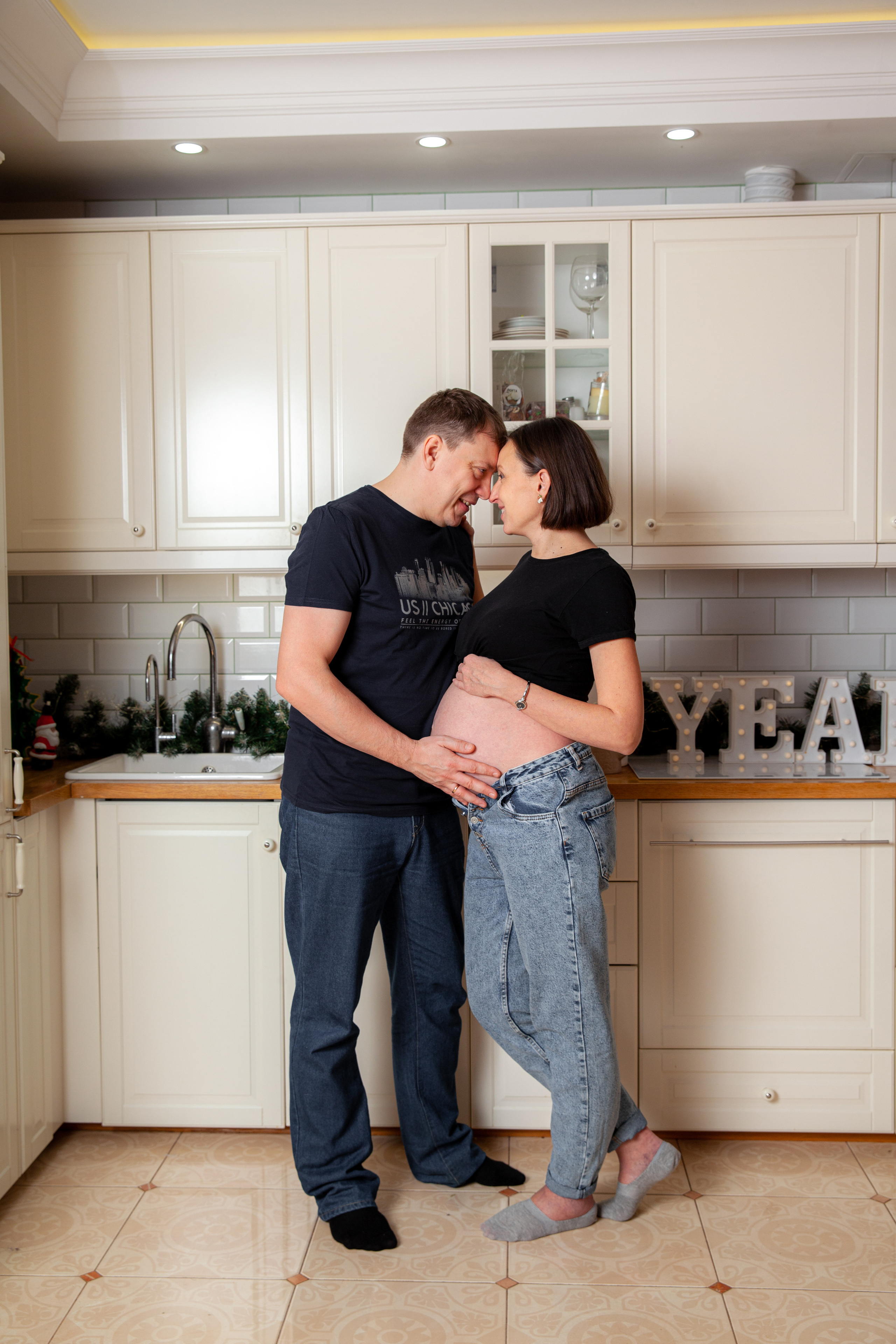 Новогодняя фотосессия беременности для Светланы. Фотограф в Железнодорожном и Балашихе