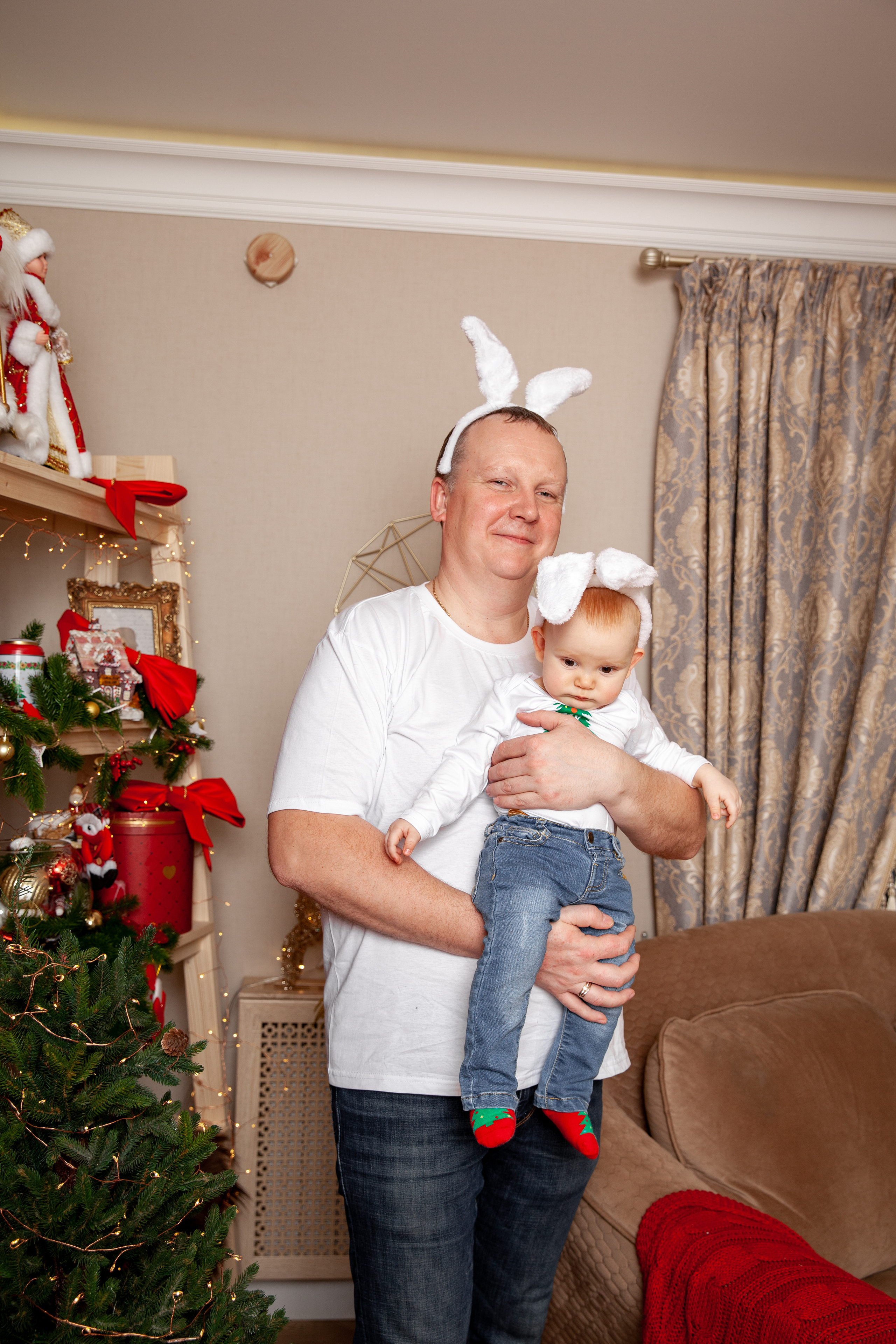Новый год маленькой Ксюши и родителей. Фотограф в Железнодорожном и Балашихе