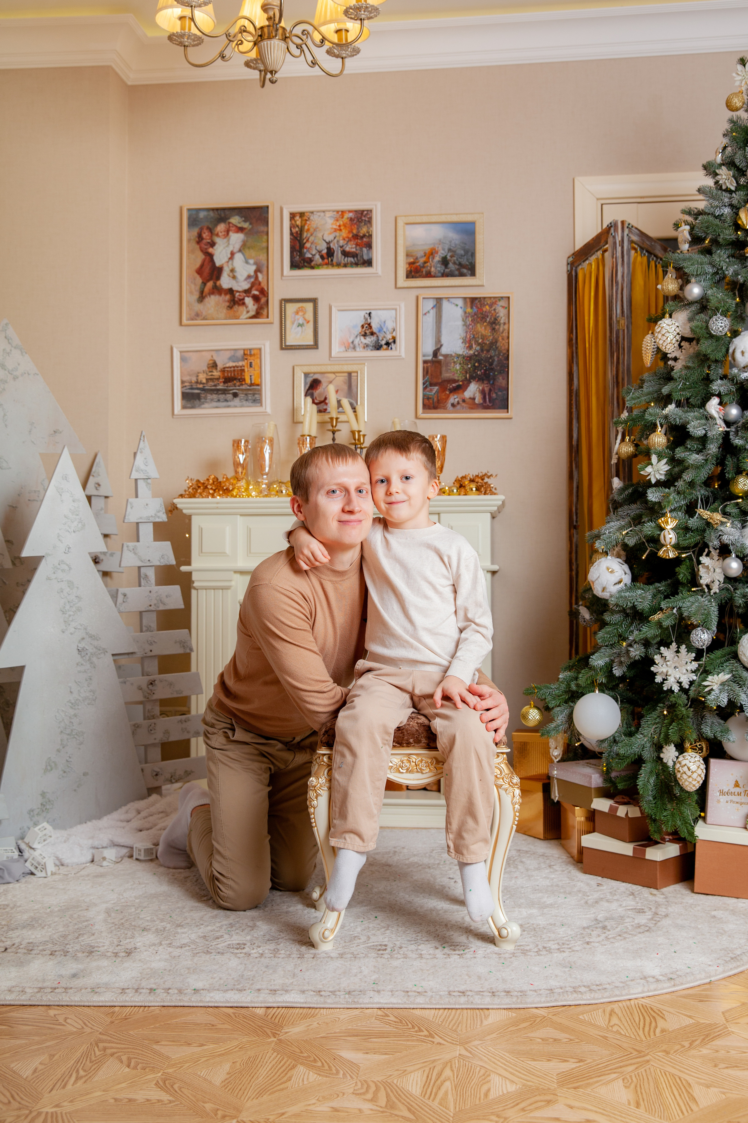 Новогодняя семейная фотосессия. Фотограф в Железнодорожном и Балашихе