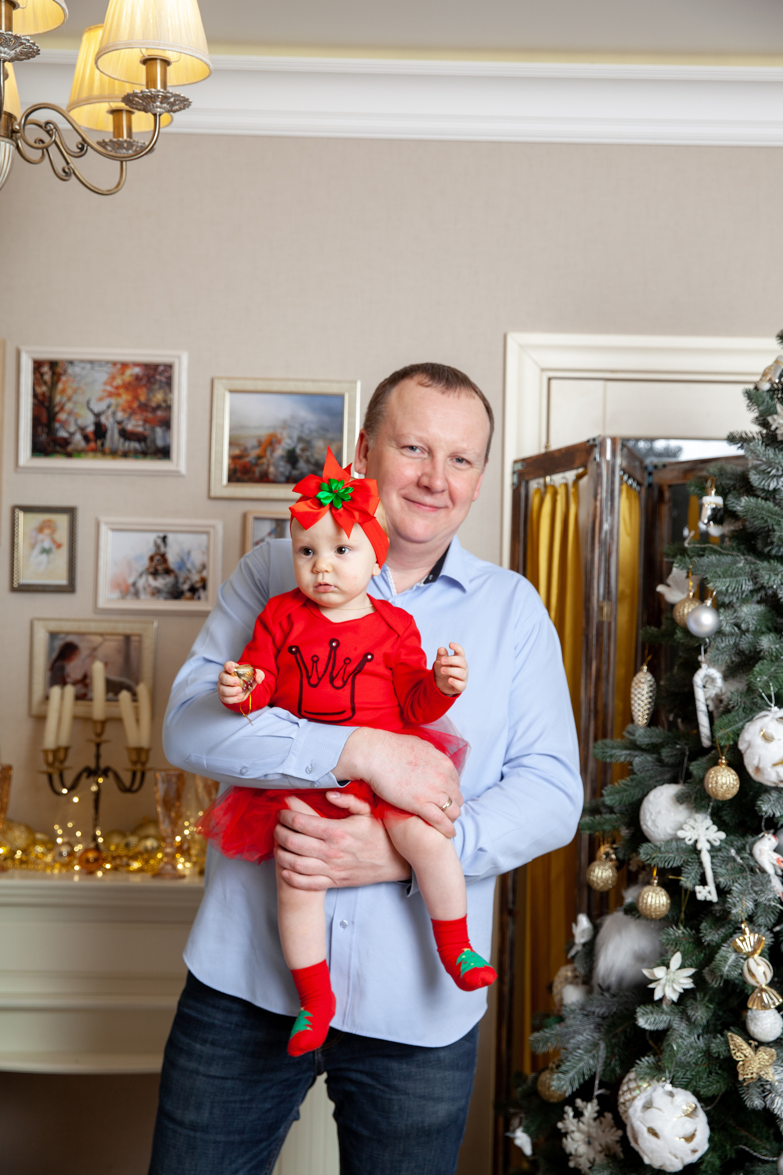 Новый год маленькой Ксюши и родителей. Фотограф в Железнодорожном и Балашихе