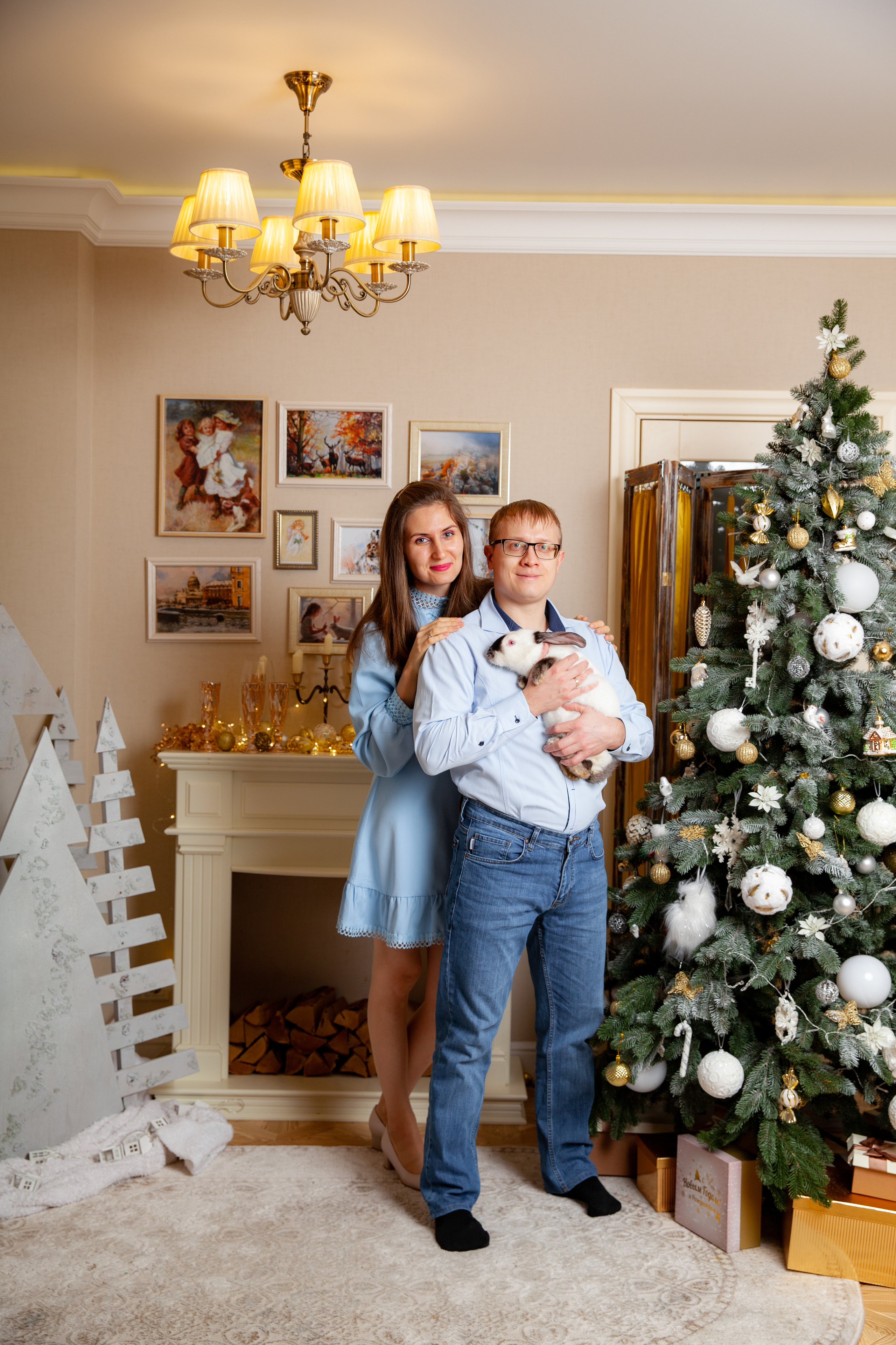 Новогодняя фотосессия для Виталия, Яны и Дани. Фотограф в Железнодорожном и Балашихе