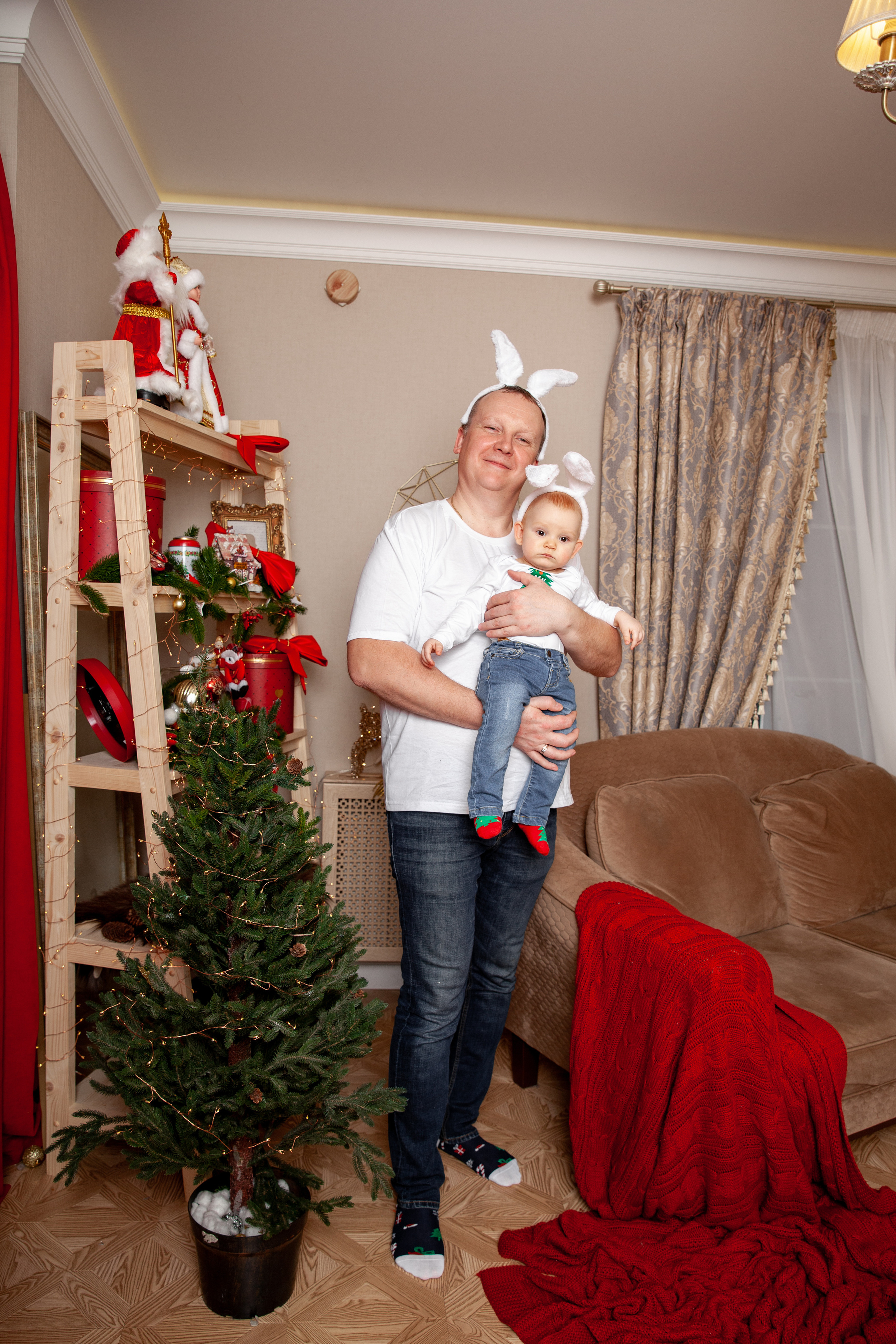 Новый год маленькой Ксюши и родителей. Фотограф в Железнодорожном и Балашихе