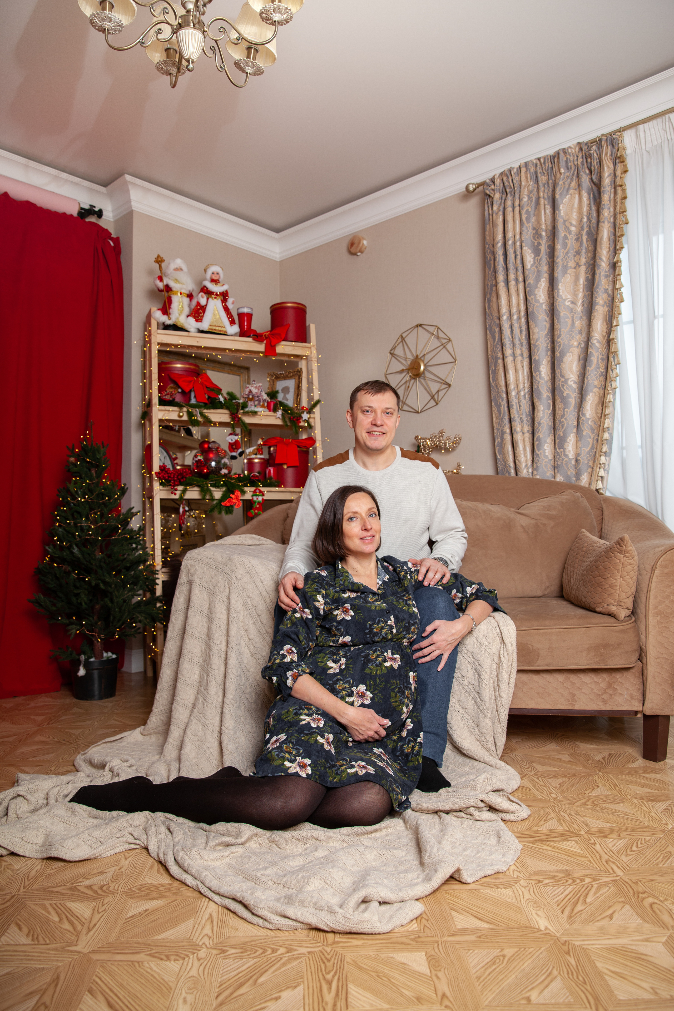 Новогодняя фотосессия беременности для Светланы. Фотограф в Железнодорожном и Балашихе