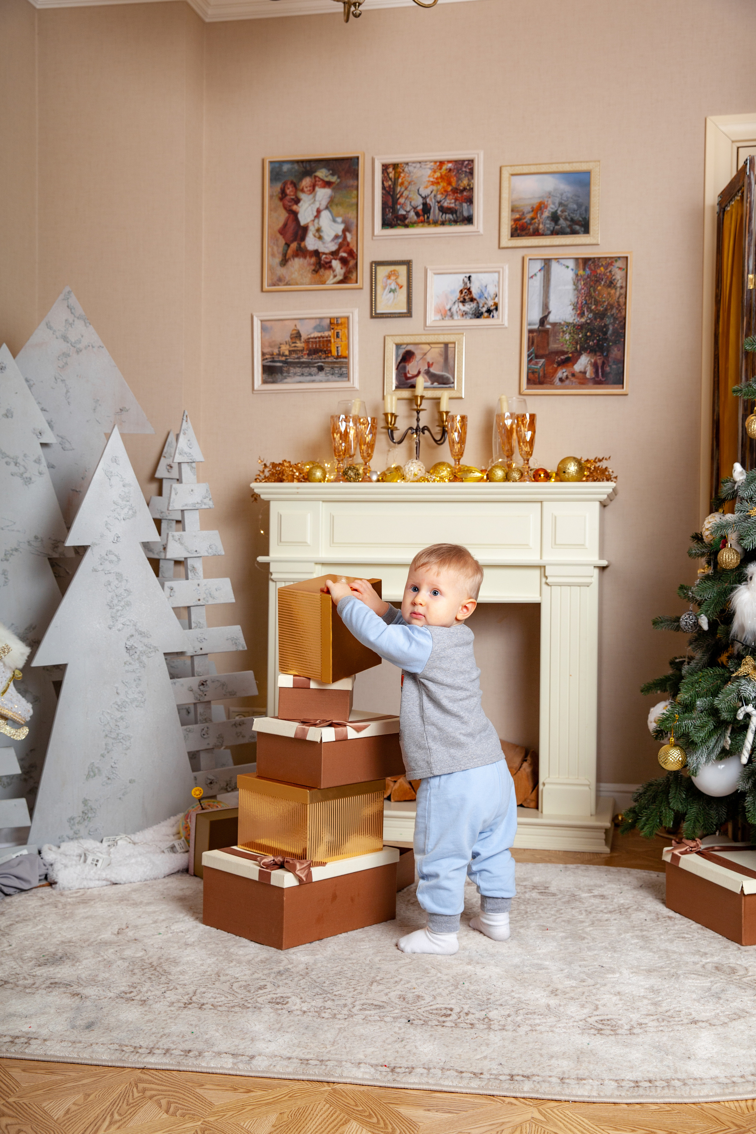 Новогодняя фотосессия для Виталия, Яны и Дани. Фотограф в Железнодорожном и Балашихе